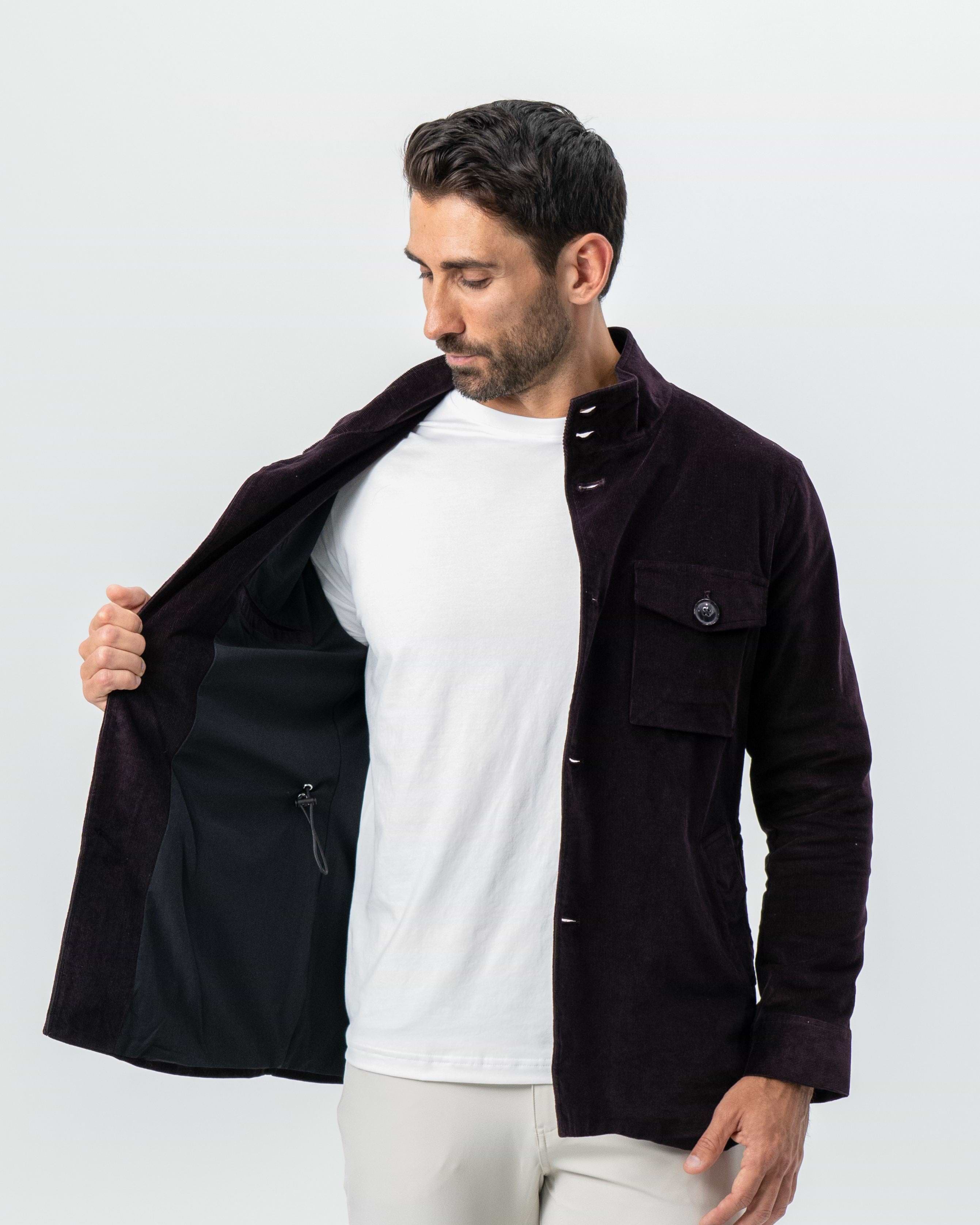 Corduroy Field Jacket - Dark Burgundy