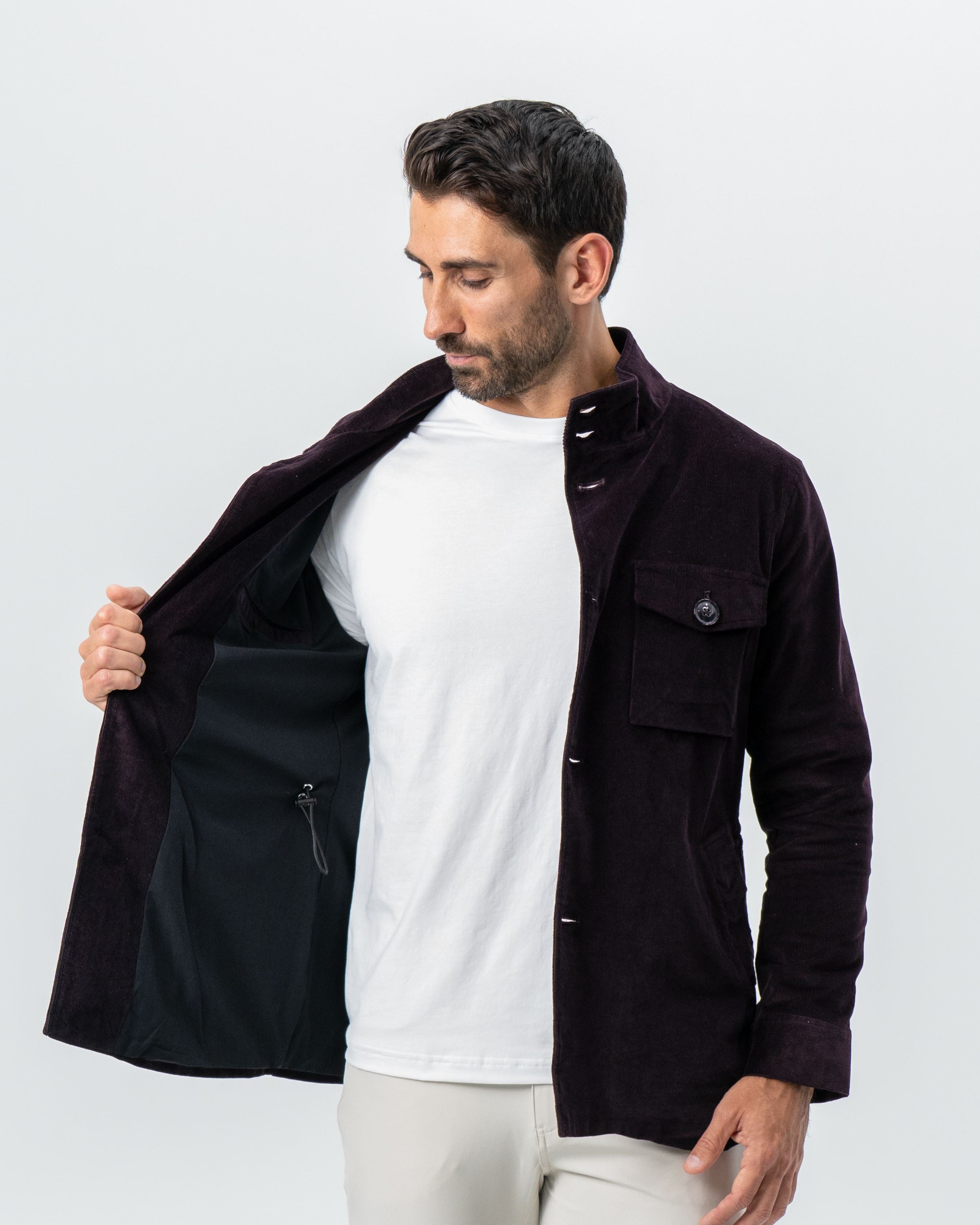 Corduroy Field Jacket - Dark Burgundy