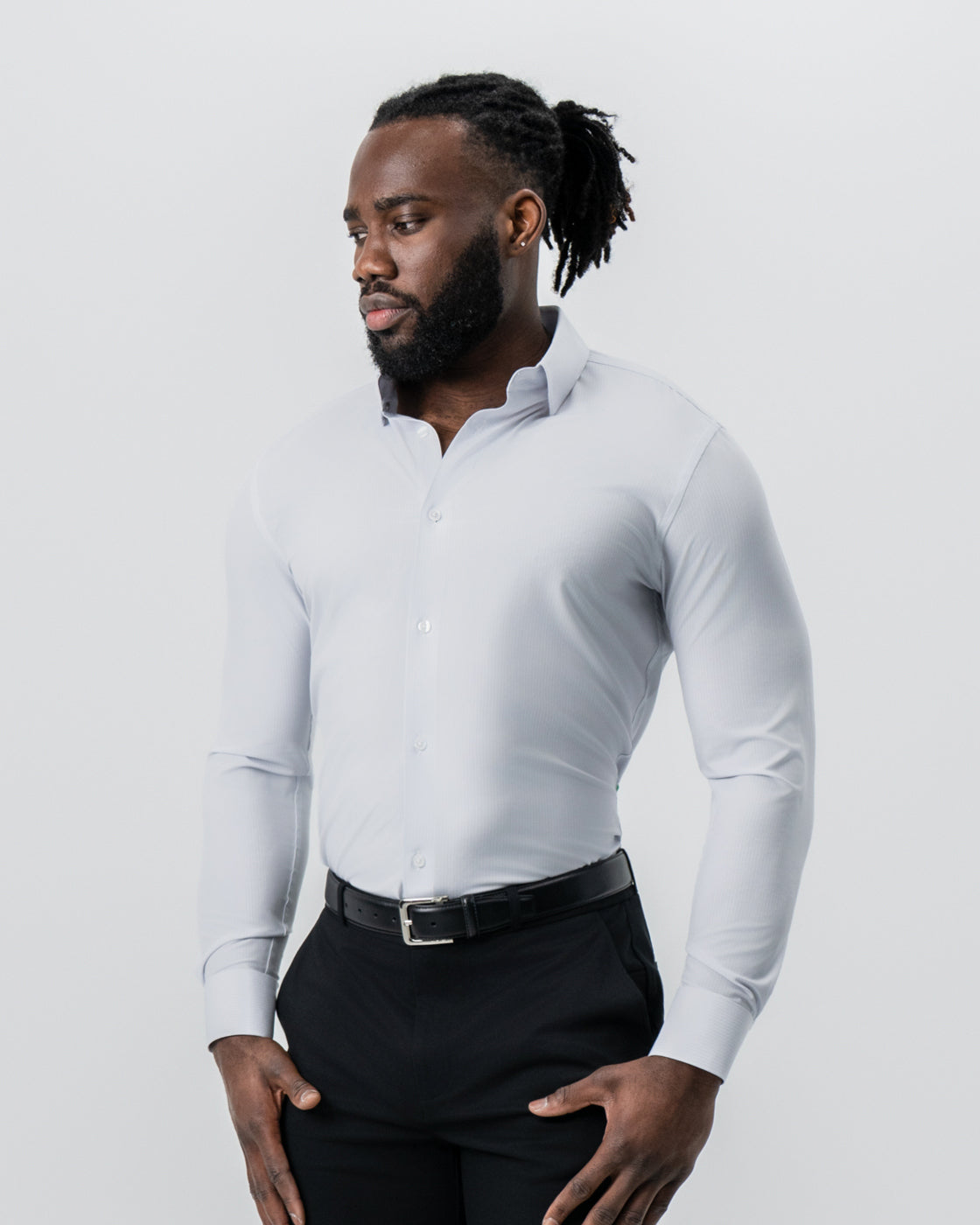 "The Beamer" Pale Lavender With Faded Mini Check