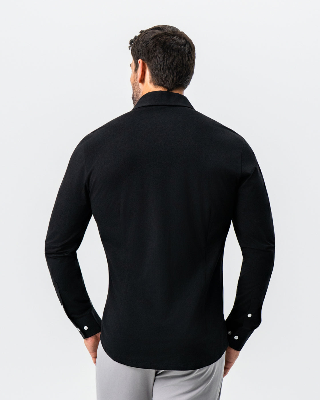 "The Dexter" Black Button Down