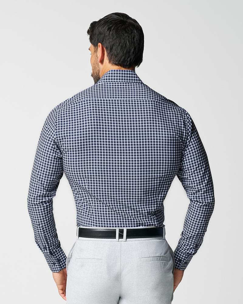 "The Callahan" Blue and White Mini Plaid