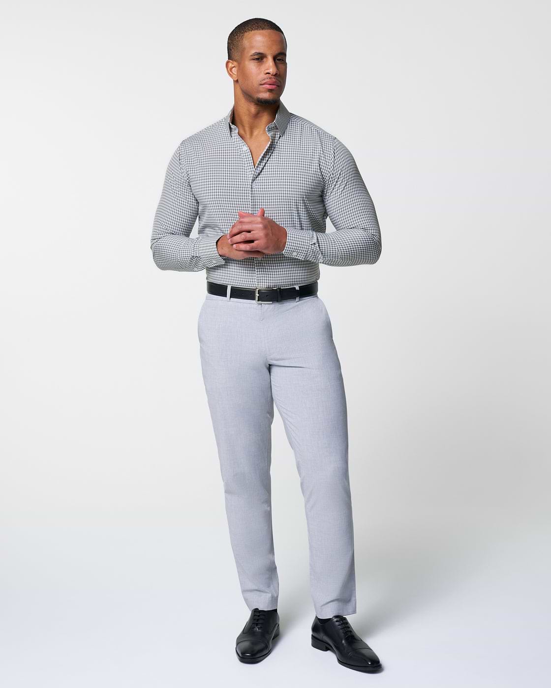 "The Chaney" Forest Green Gingham - Classic Fit