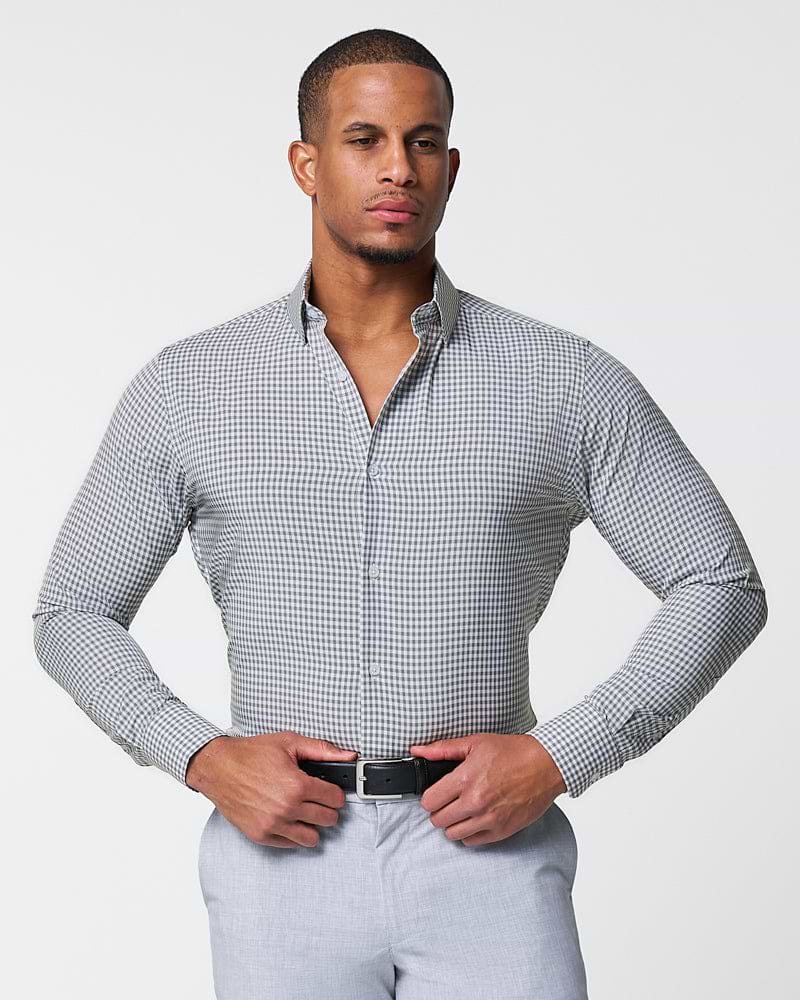 "The Chaney" Forest Green Gingham - Classic Fit