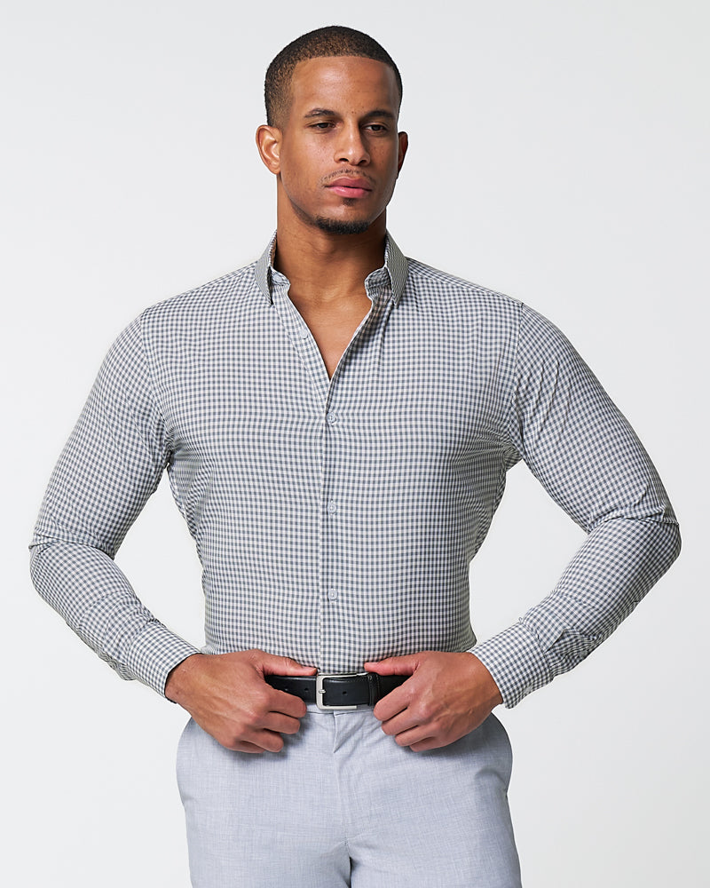 "The Chaney" Forest Green Gingham - Classic Fit