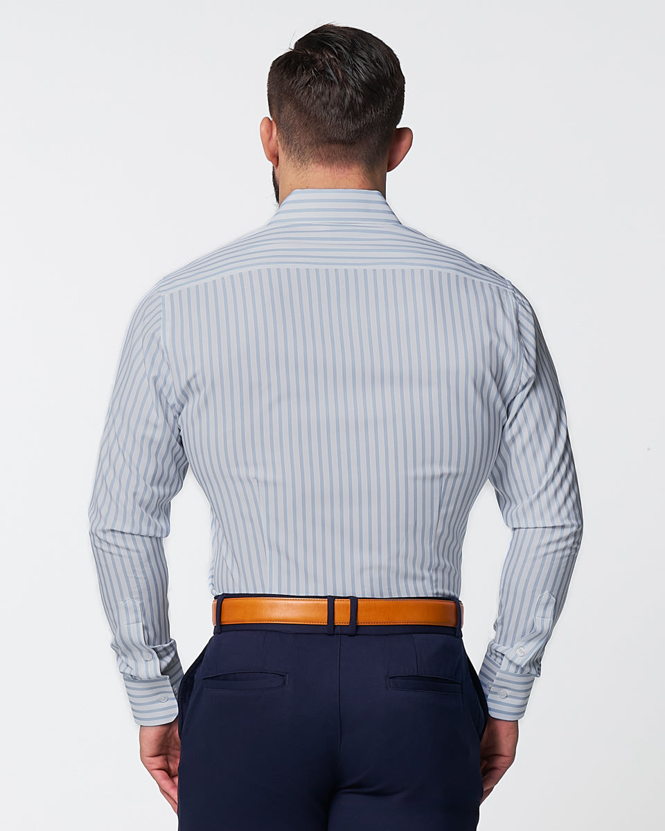 "The Francisco" Light Blue Mid-Stripe