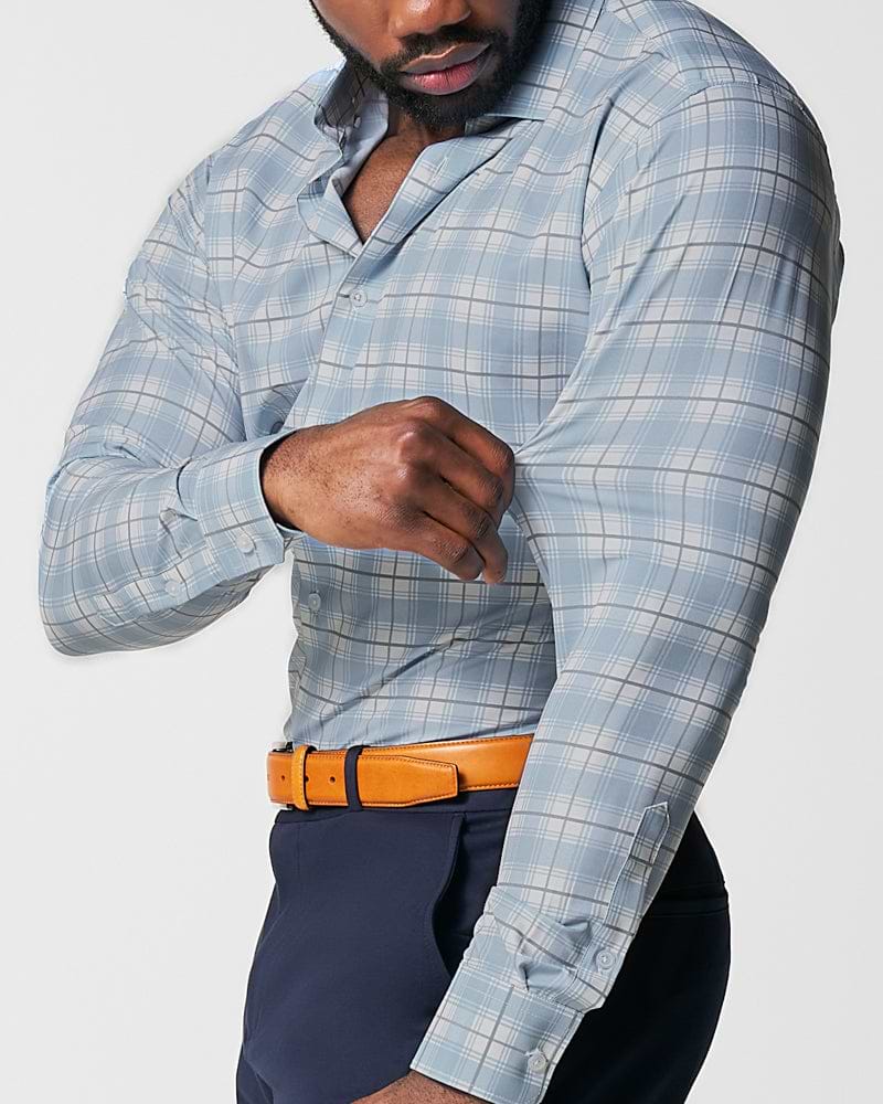 "The Mello" Light Blue & Grey Multi Plaid