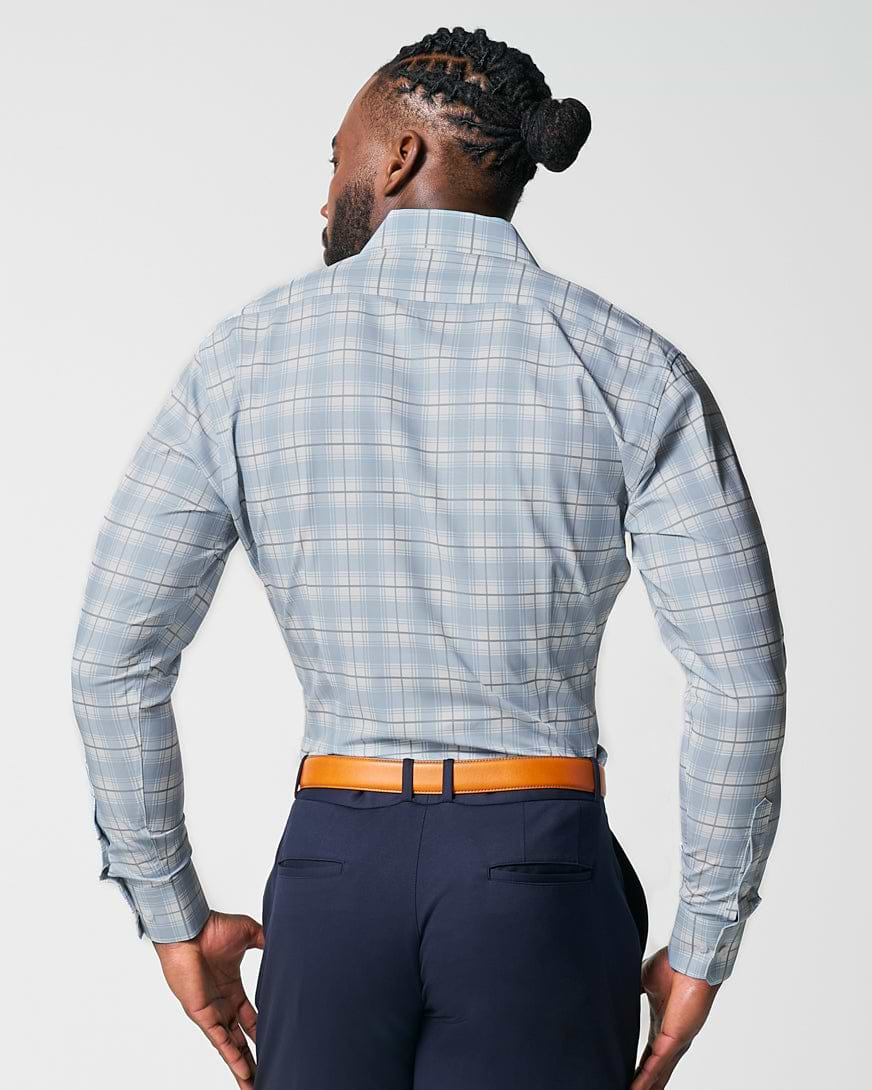 "The Mello" Light Blue & Grey Multi Plaid