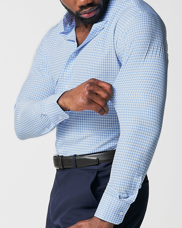 "The Mills" Light Blue Gingham