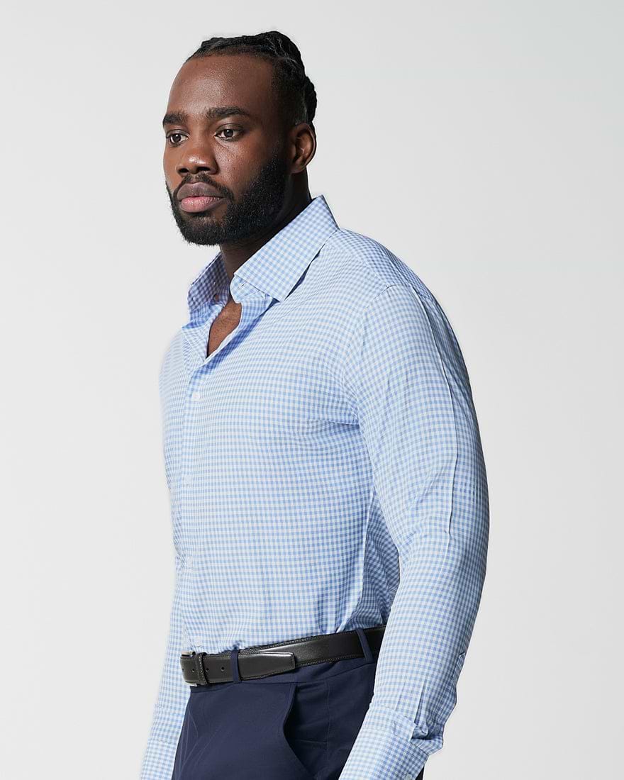 "The Mills" Light Blue Gingham