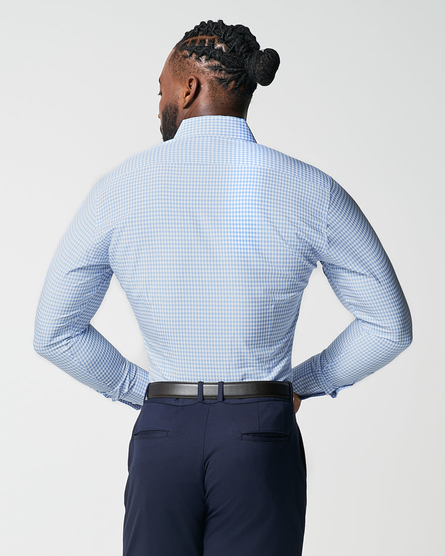 "The Mills" Light Blue Gingham