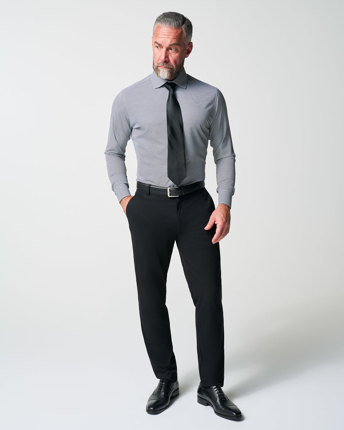 "The Newbury" Black Windowpane