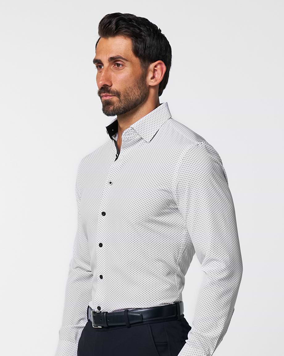 "The Tatar" White With Black Dots