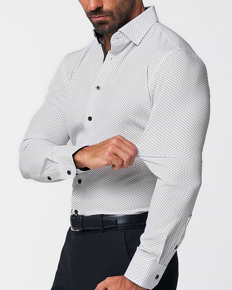 "The Tatar" White With Black Dots