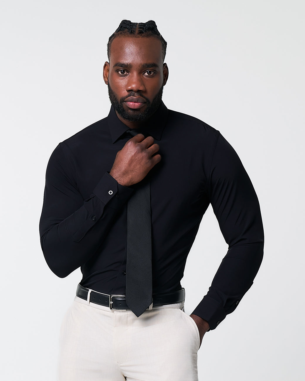 "The Von" Solid Black - Classic Fit
