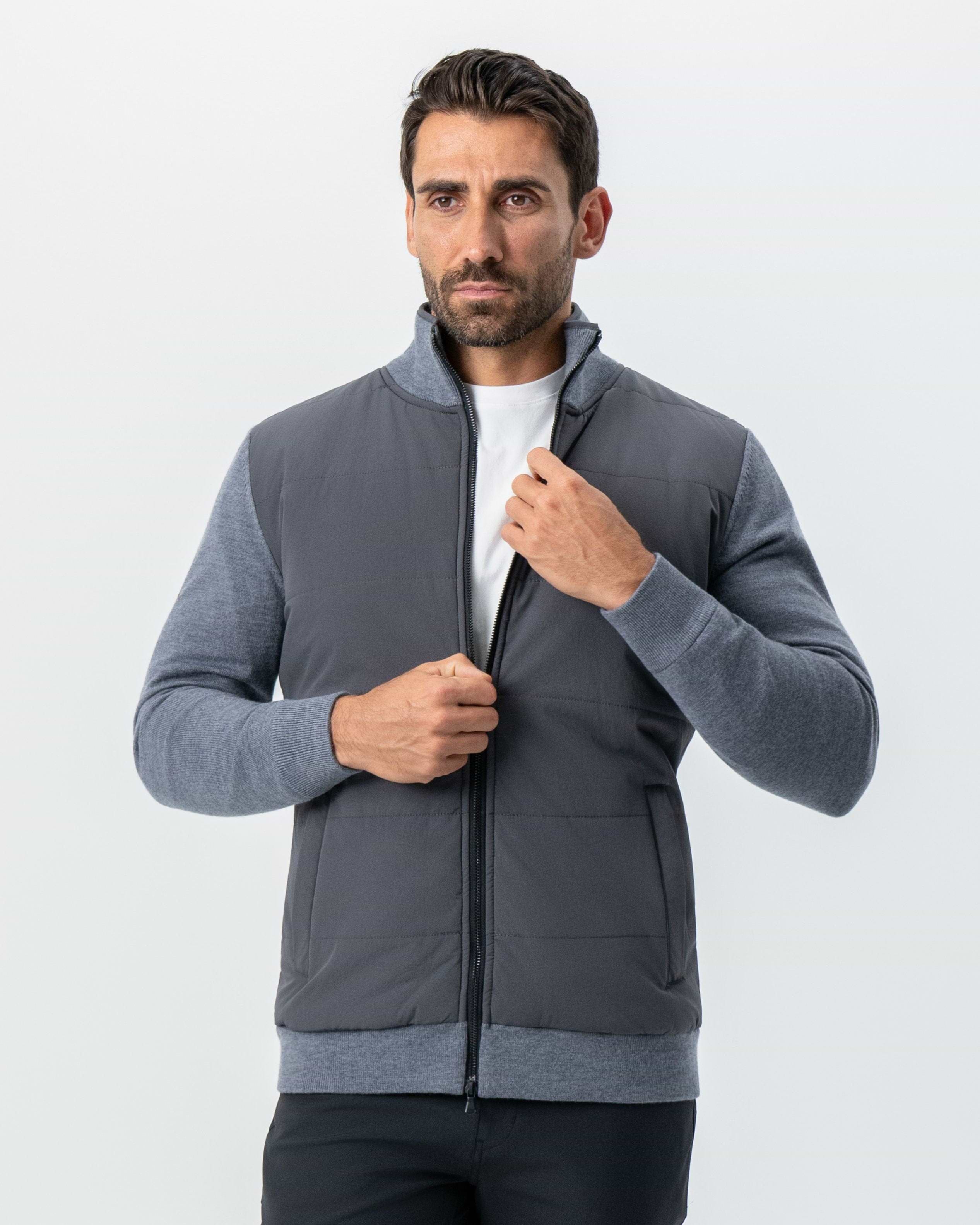 Knit Zip Jacket - Grey