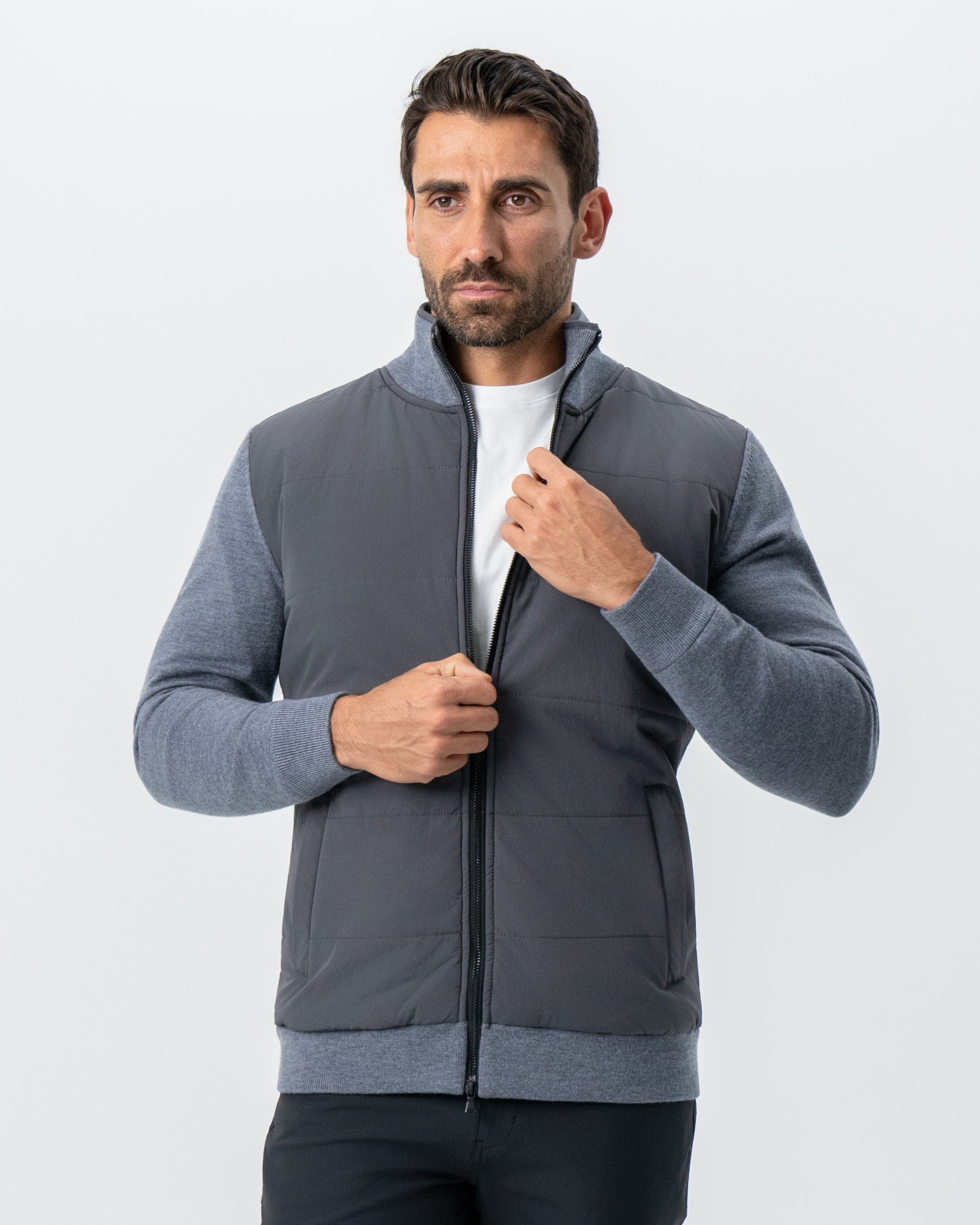 Knit Zip Jacket - Grey