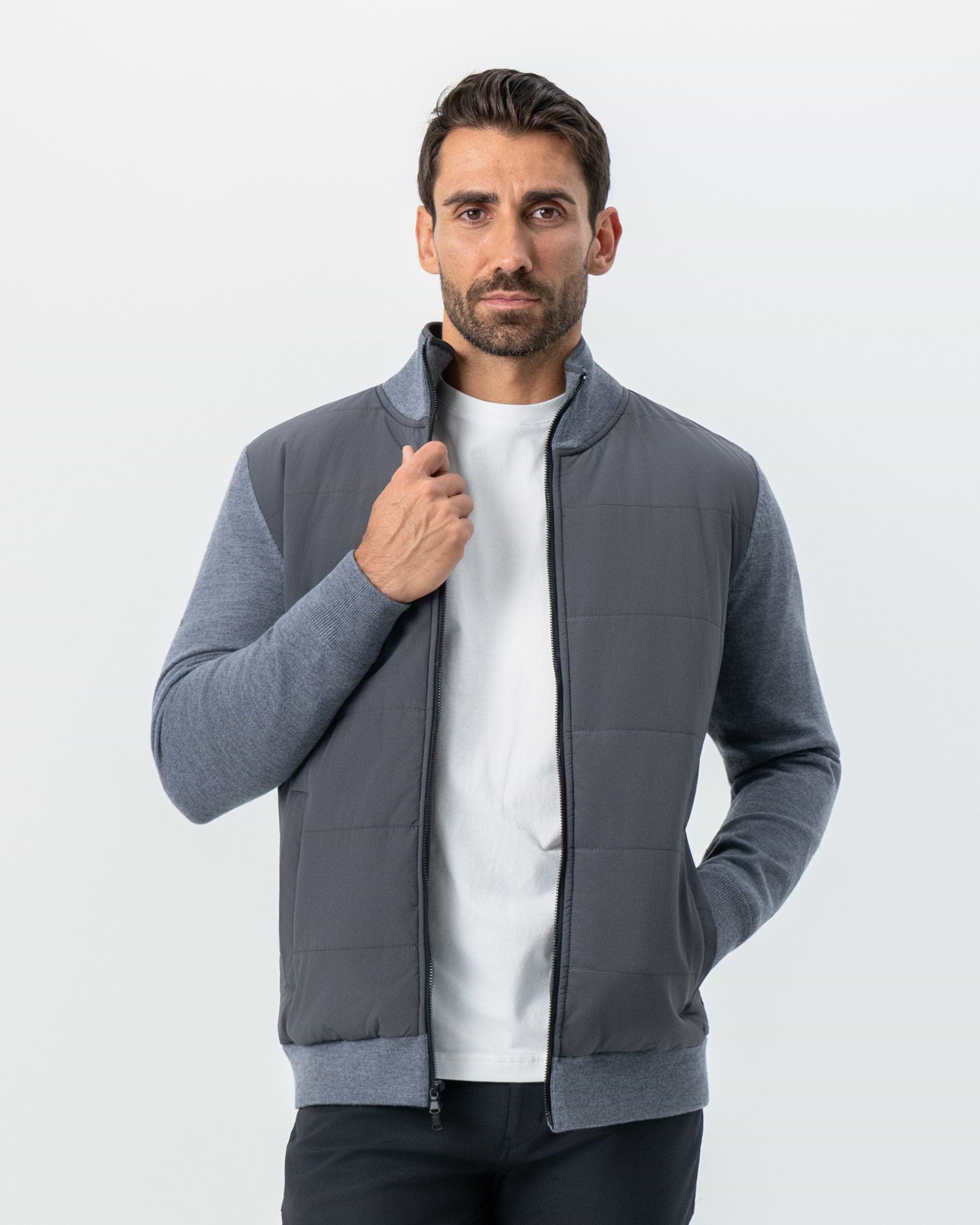 Knit Zip Jacket - Grey