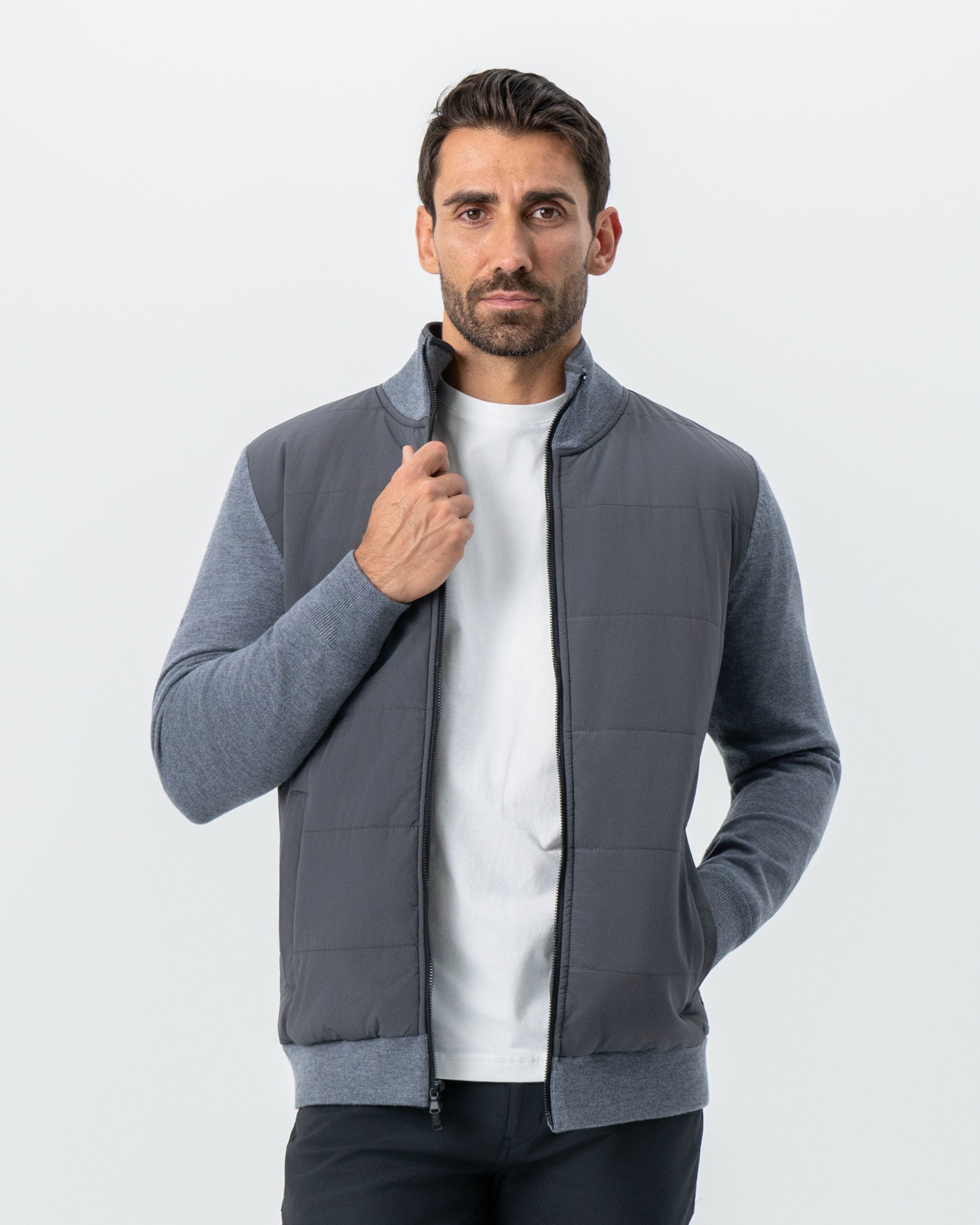 Knit Zip Jacket - Grey
