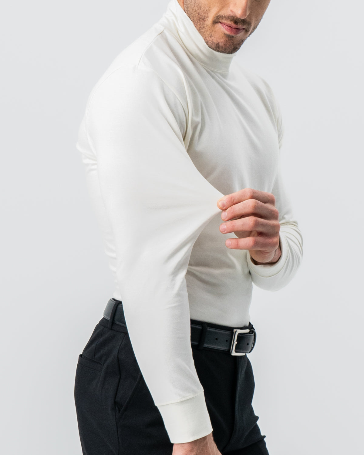 Mock Turtleneck - Cream