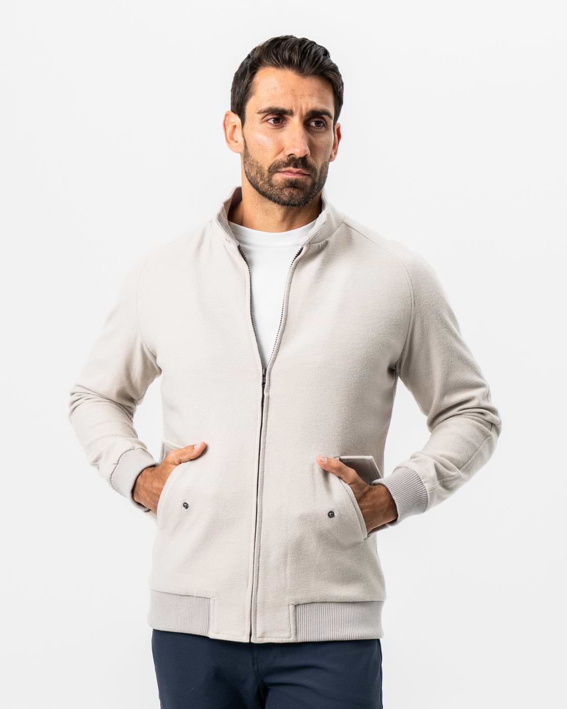 Brushed Bomber - Tan