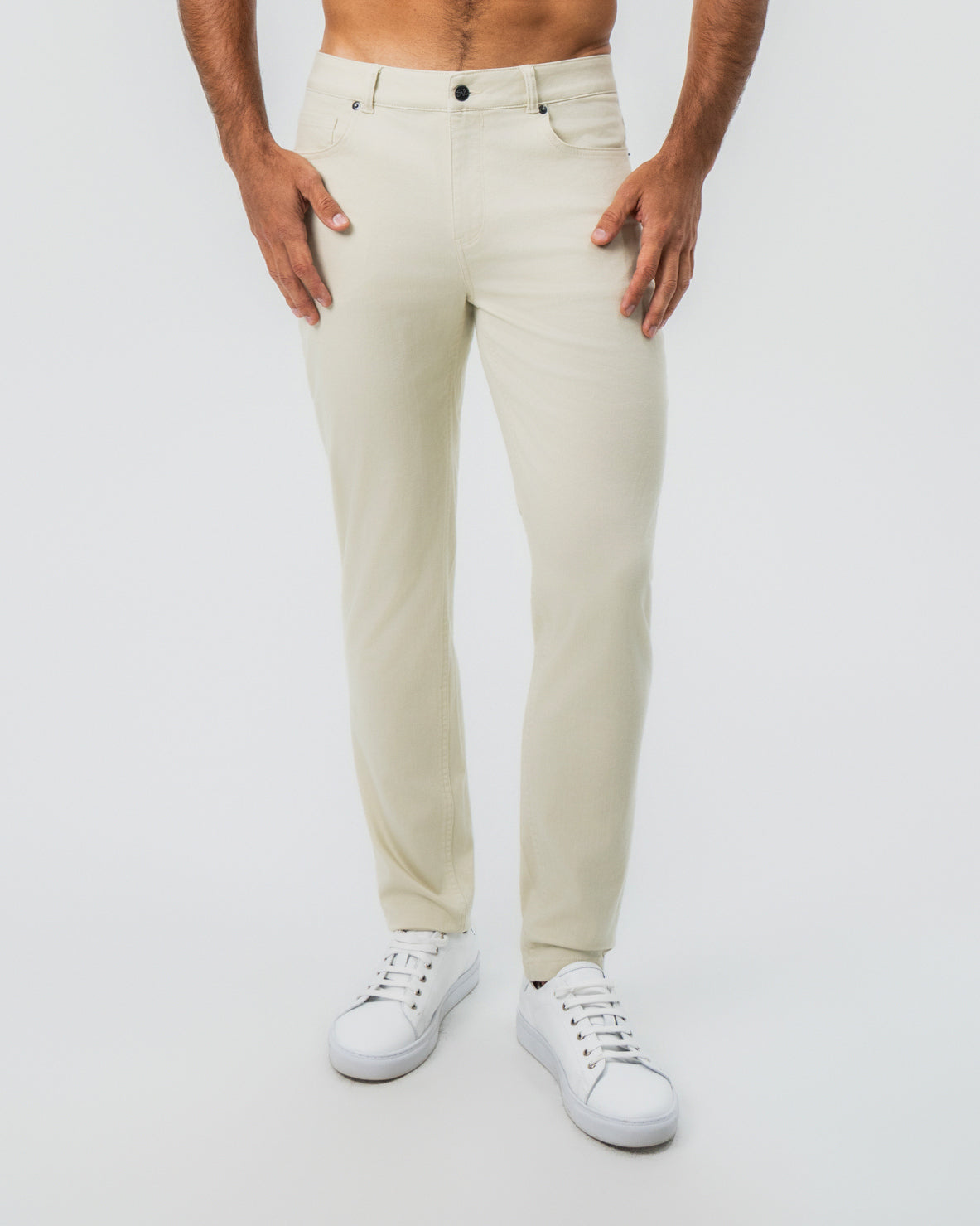 Performance Cotton Twill 5 Pocket Pant - Tan