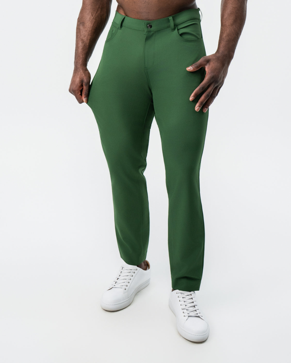 Athletic Fit Stretch Tech Chino - Hunter Green
