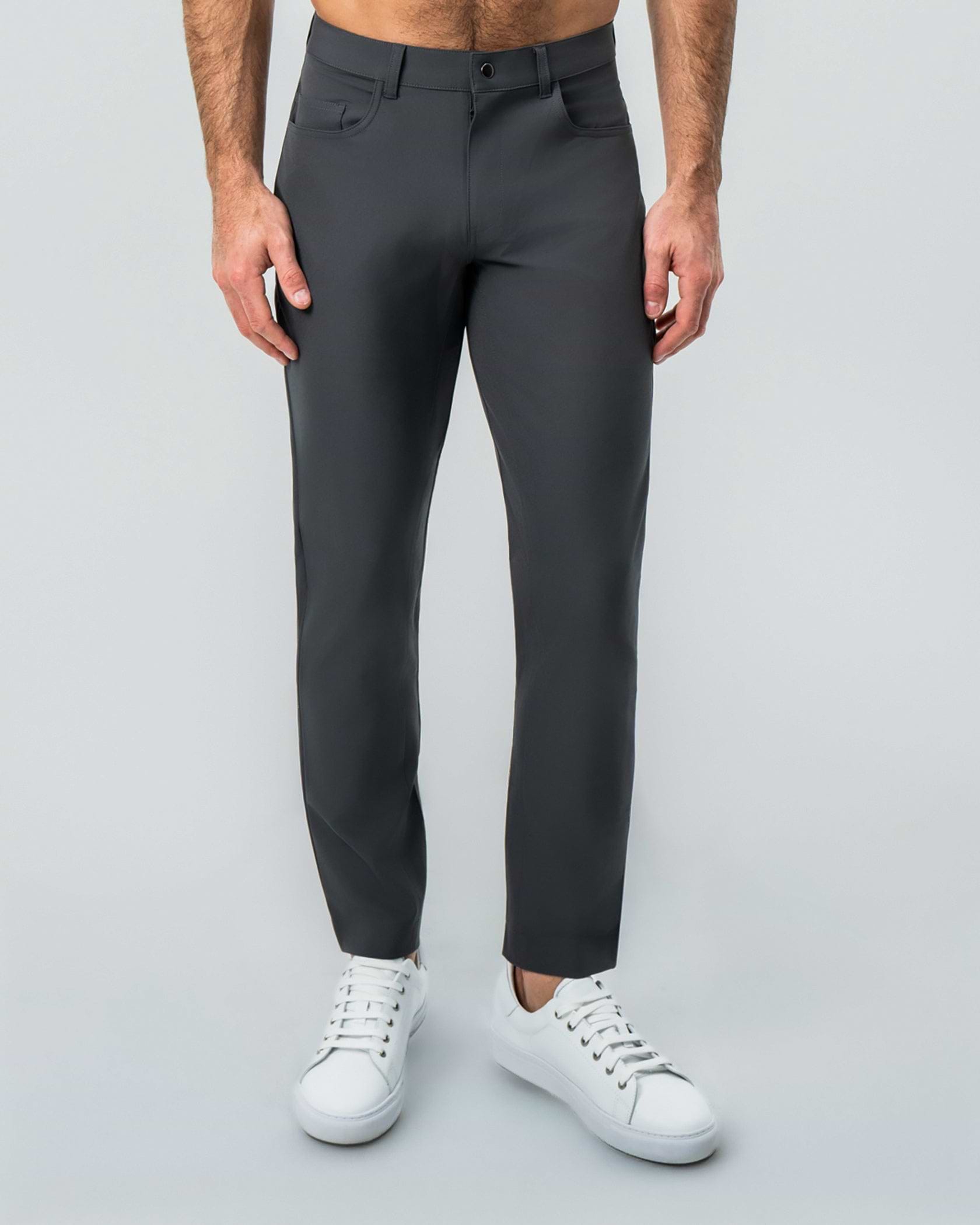 Athletic Fit Stretch Tech Chino - Charcoal