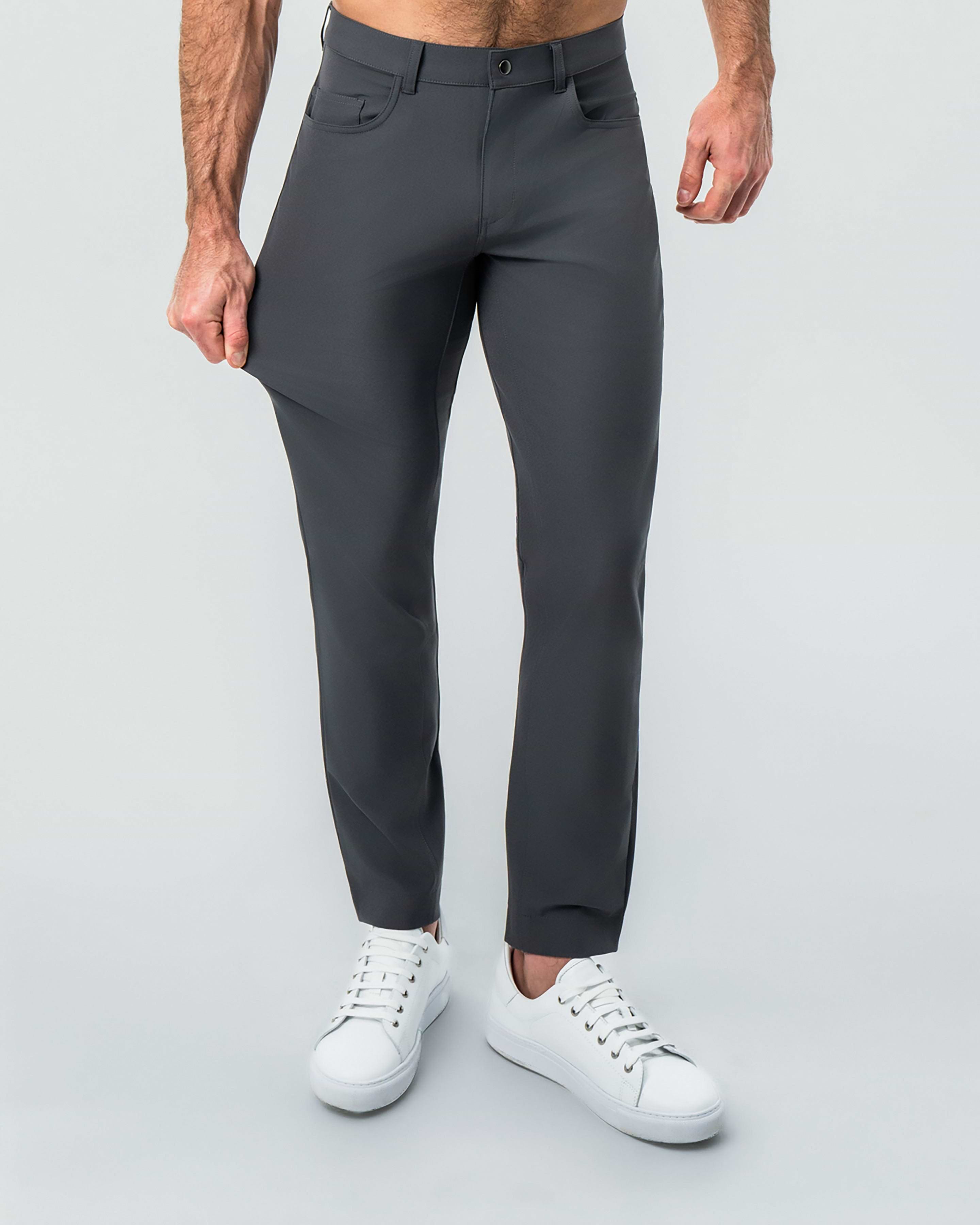 Athletic Fit Stretch Tech Chino - Charcoal
