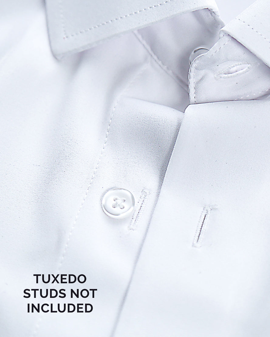 The Solid White Tuxedo Shirt