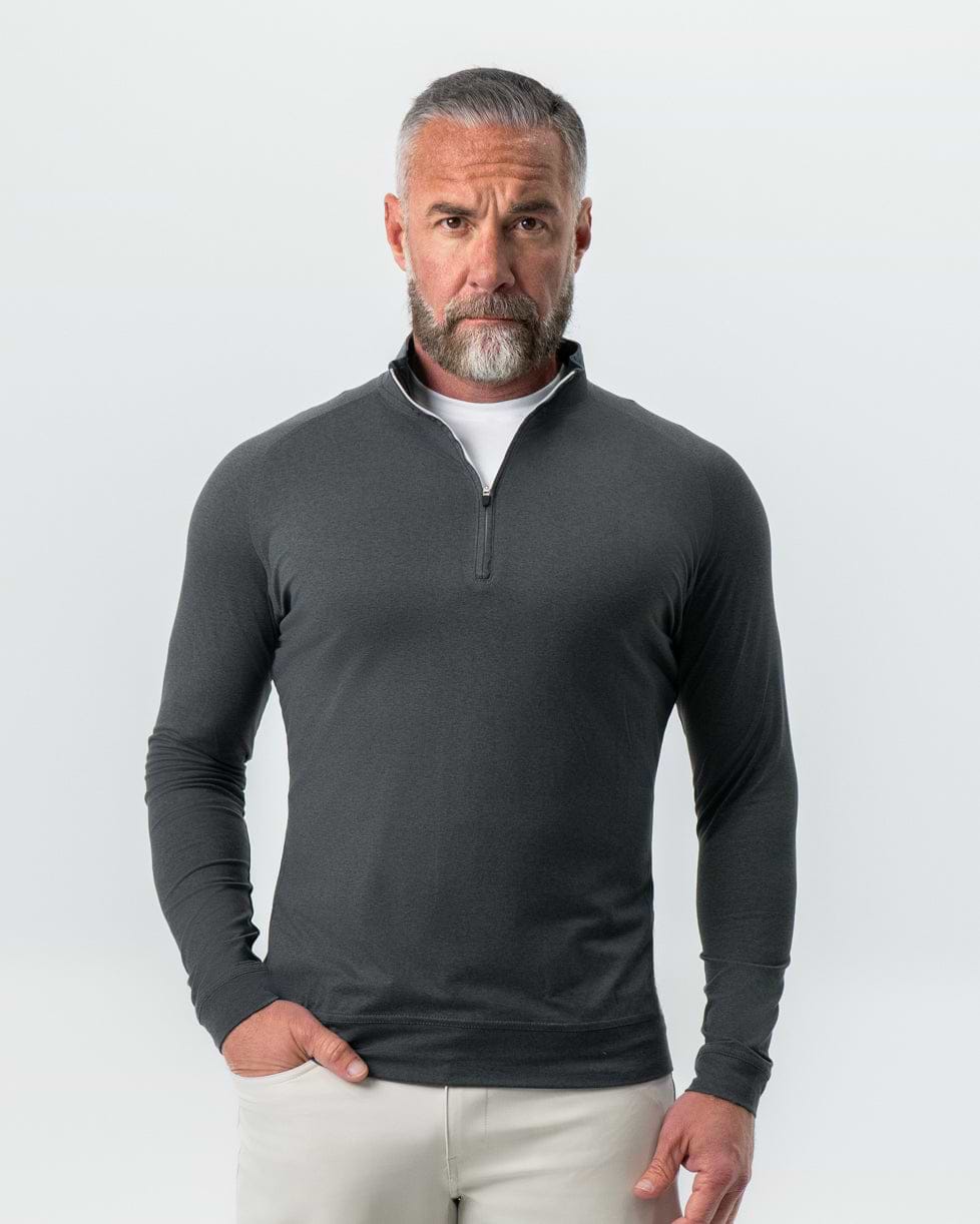 Tech Quarter Zip - Charcoal