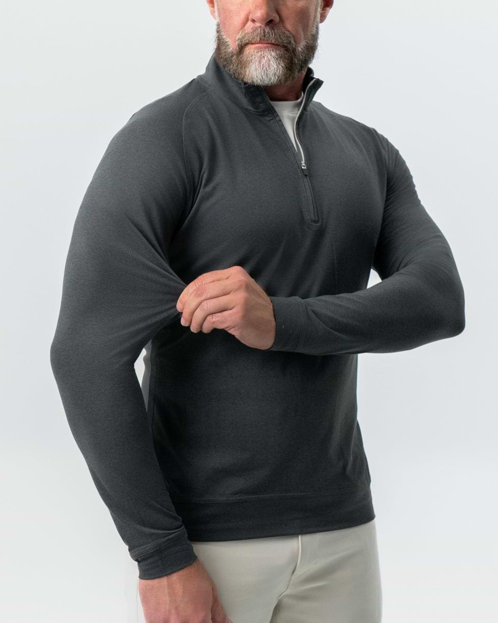 Tech Quarter Zip - Charcoal