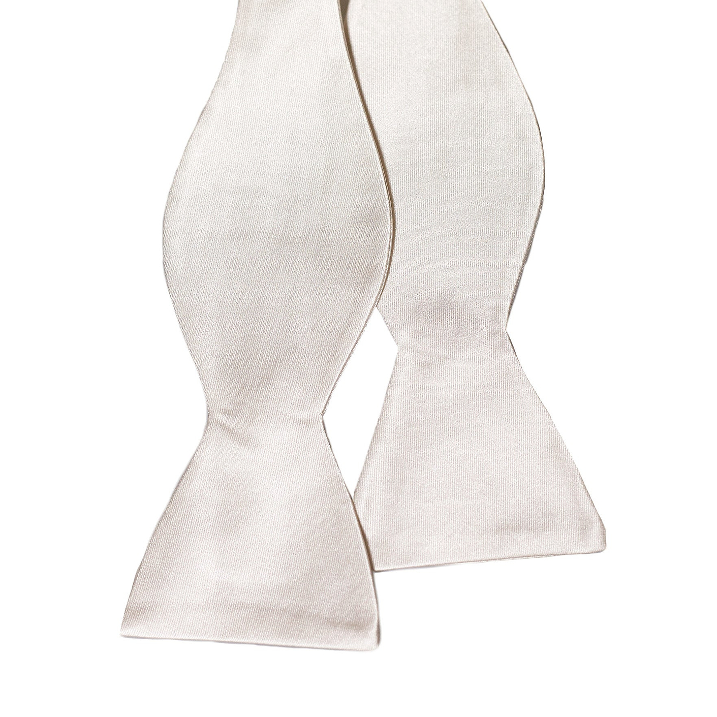White Silk Bowtie