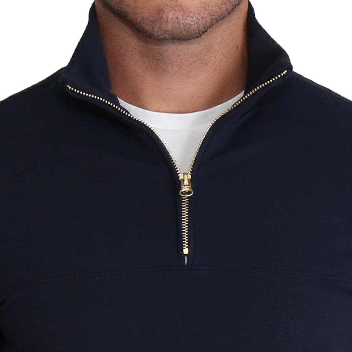 Quarter Zip - Solid Navy