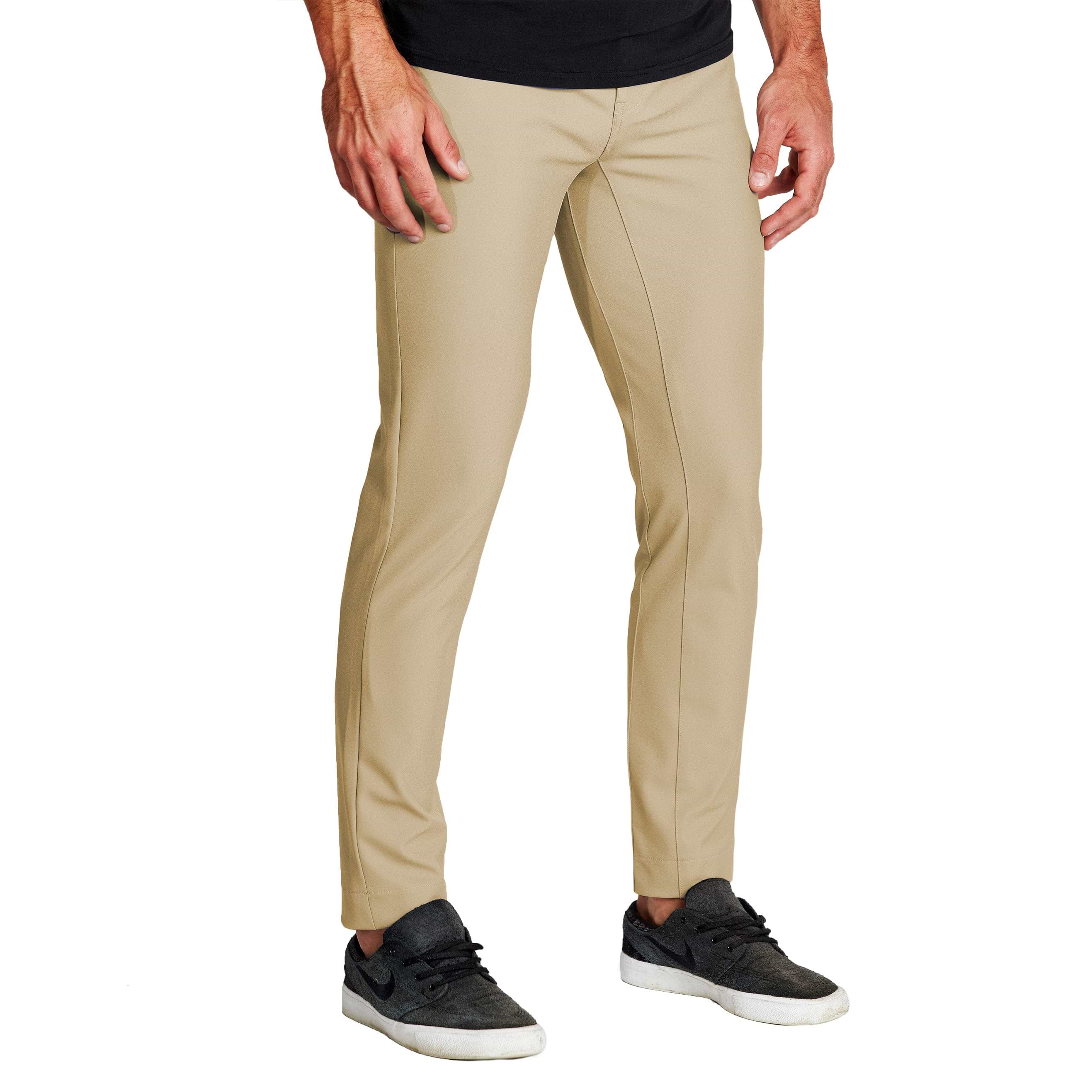 Athletic Fit Stretch Tech Chino - Mid Khaki