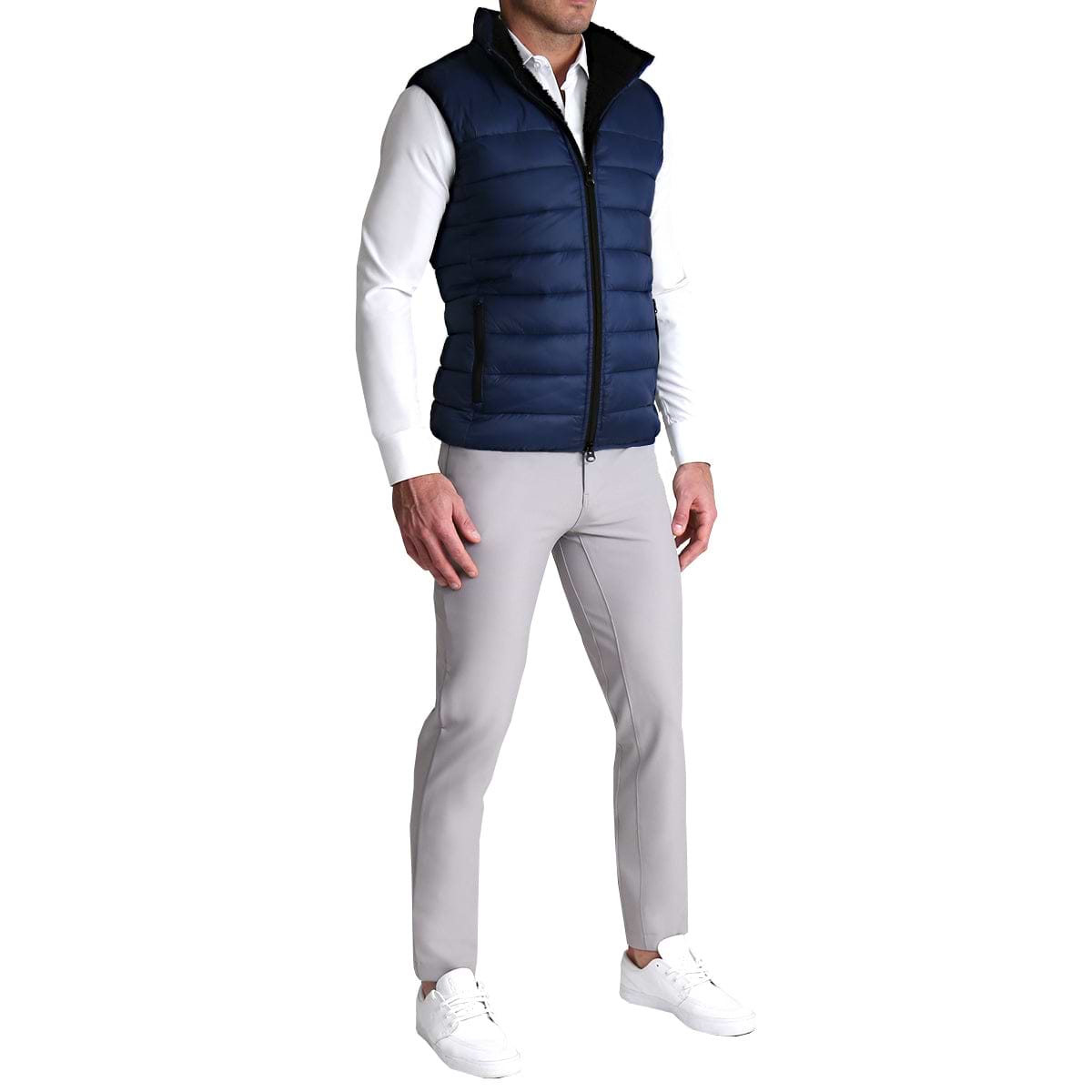 Down Puffer Vest - Navy