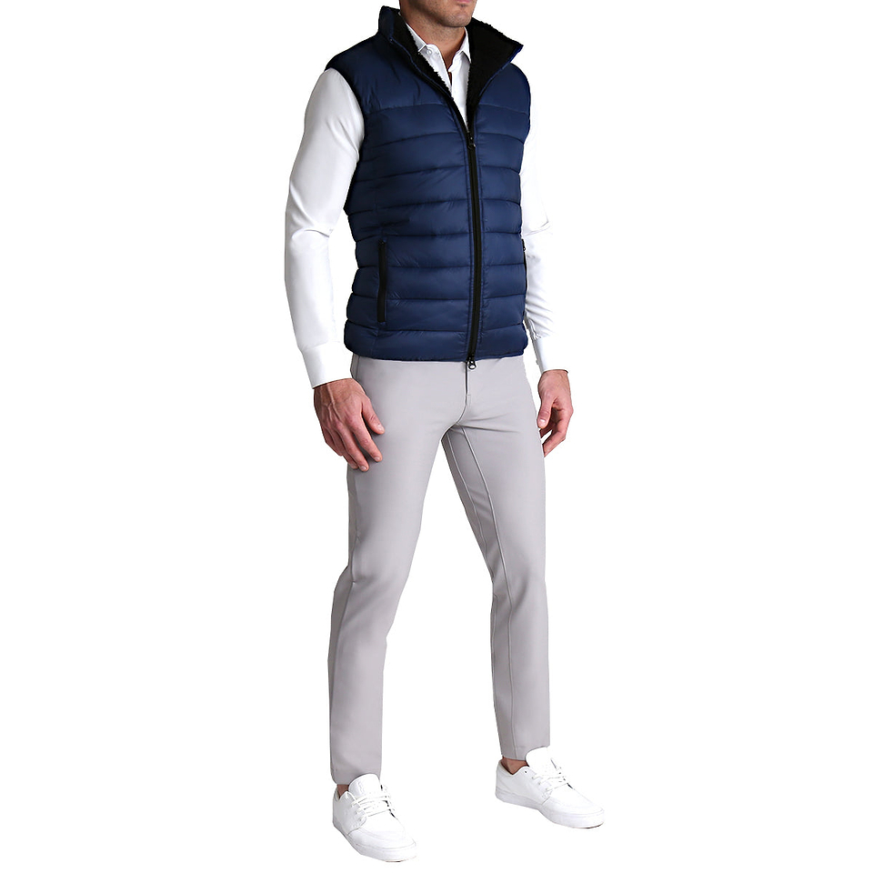 Down Puffer Vest - Navy
