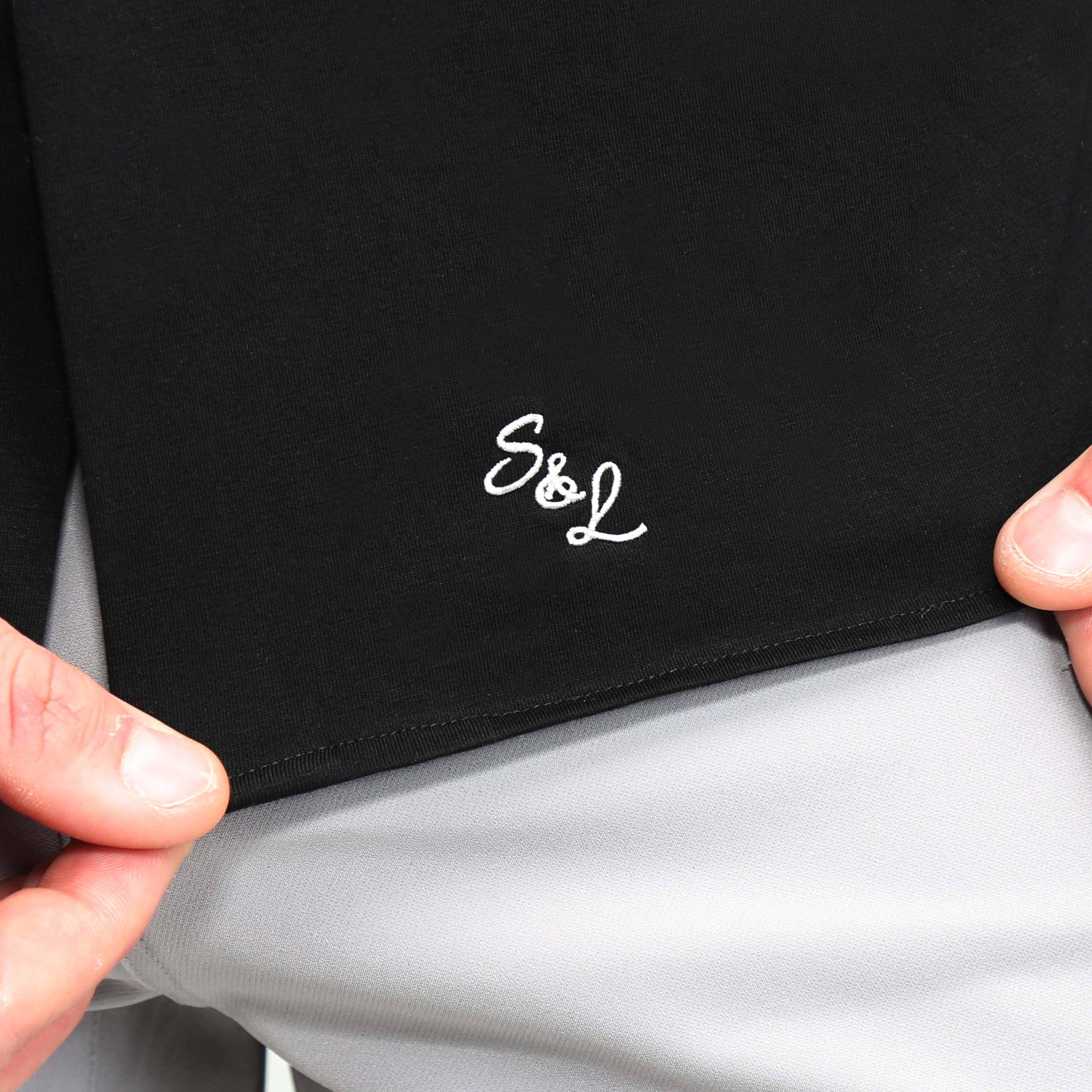 "The Dexter" Black Casual Button Down