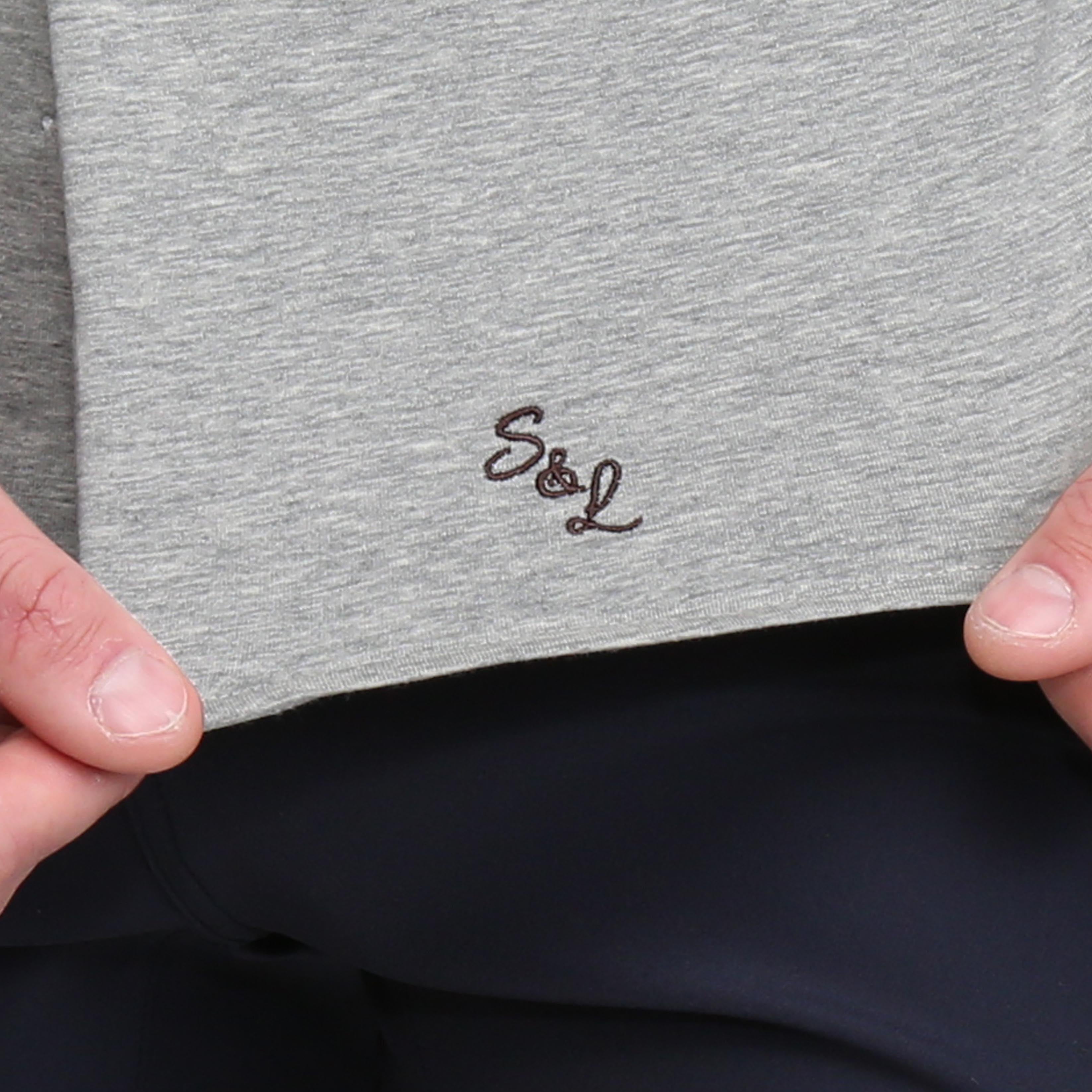 "The Baldwin" Grey Short Sleeve Button Down