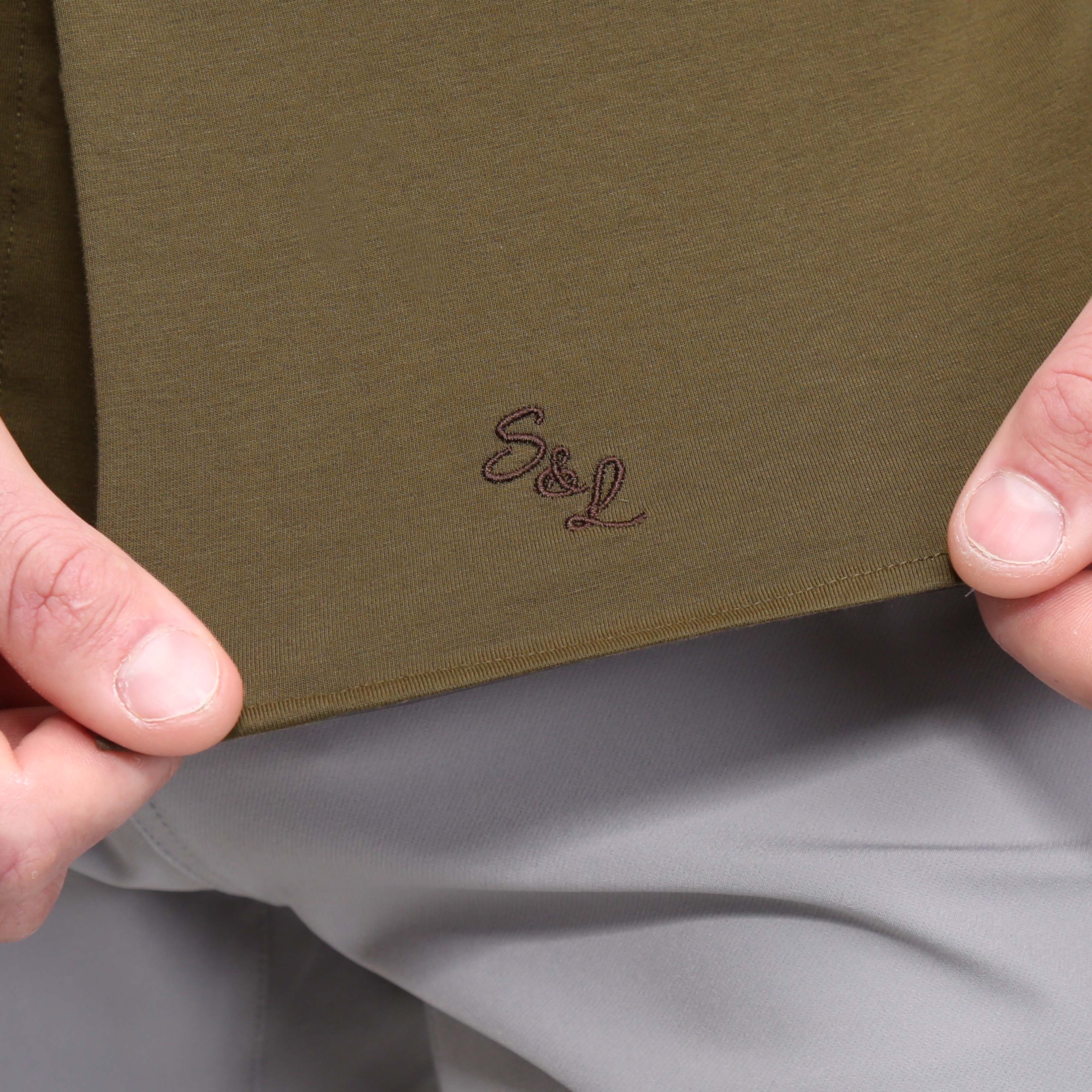 "The Lincoln" Olive Short Sleeve Button Down