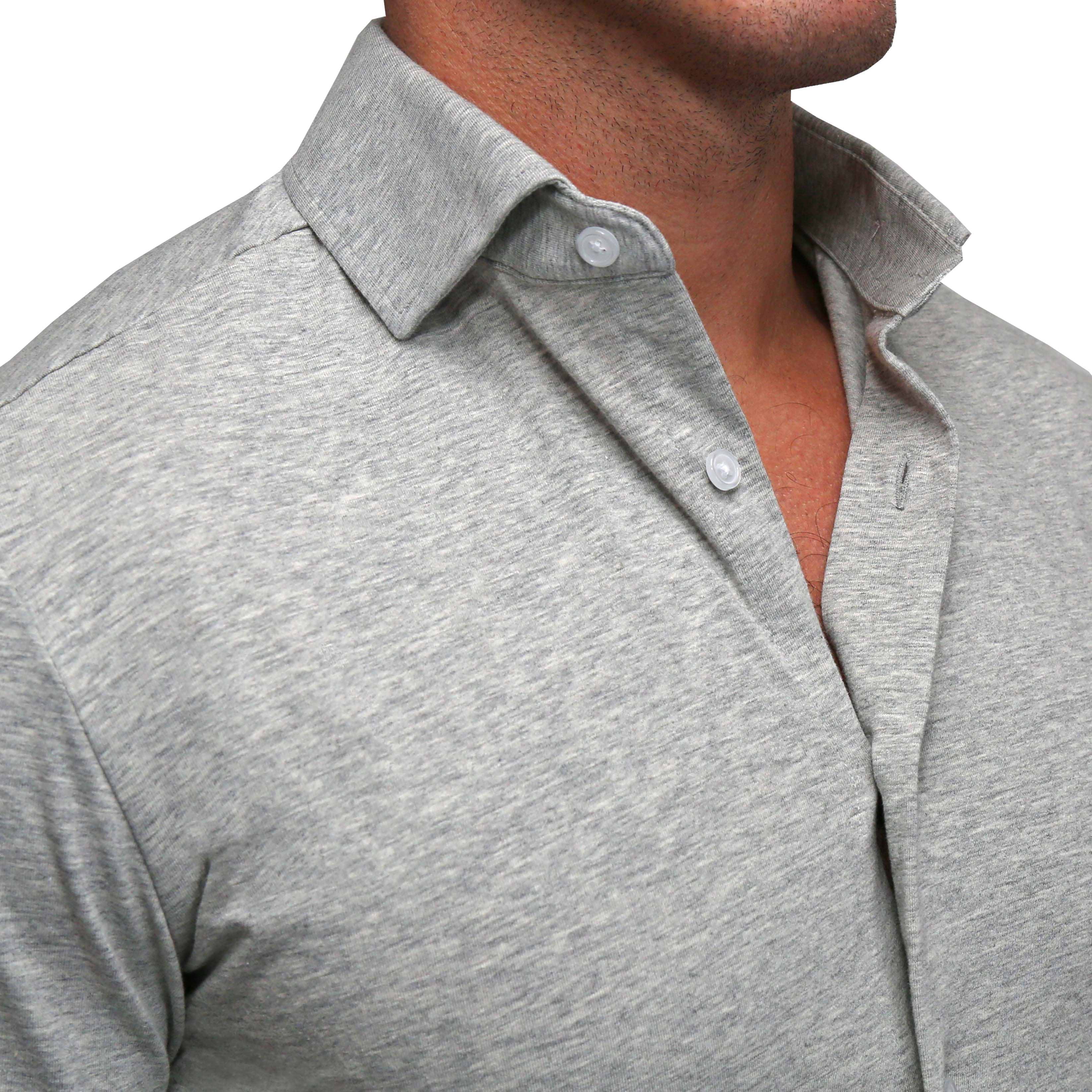 "The Baldwin" Grey Short Sleeve Button Down