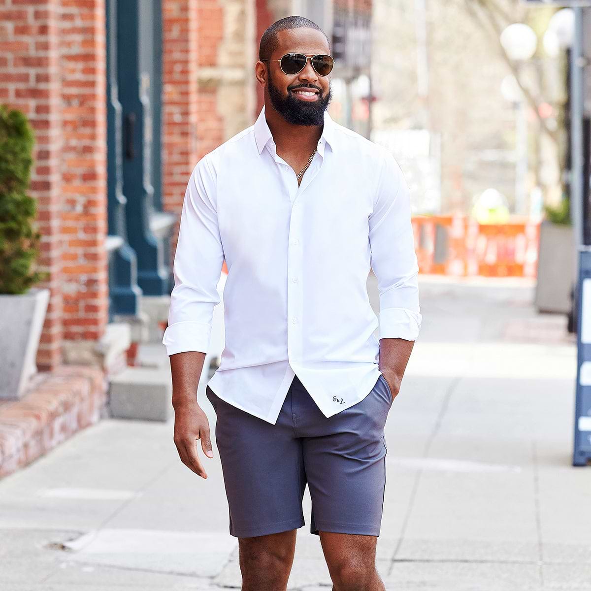 "The Springer" Solid White - Classic Fit