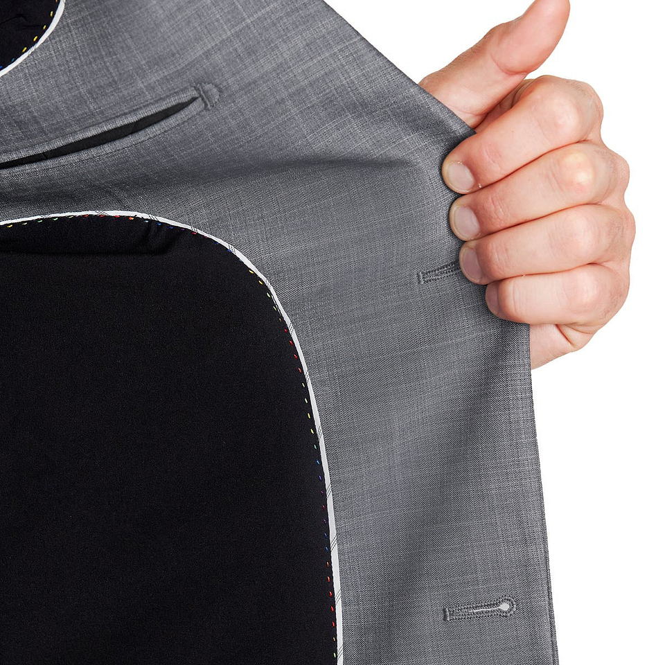 Athletic Fit Stretch Blazer - Heathered Grey