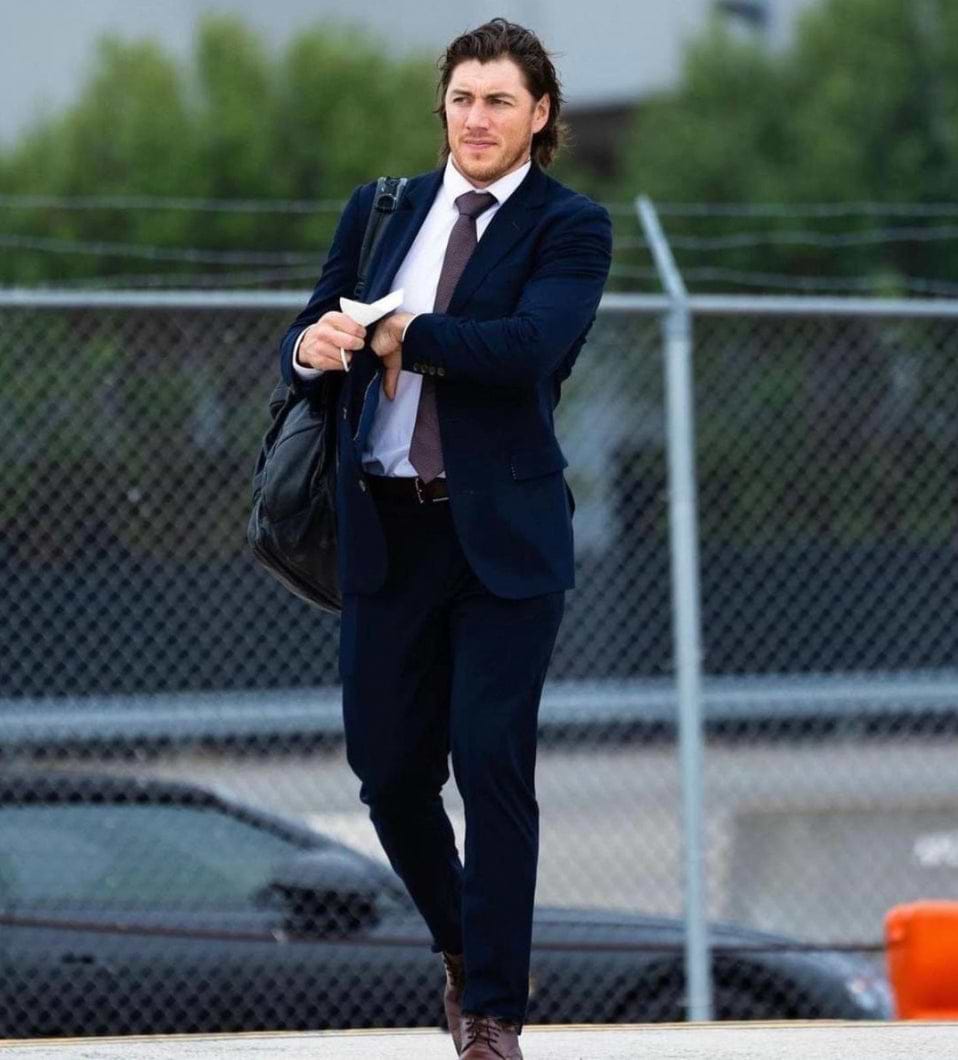 Athletic Fit Stretch Blazer - Navy