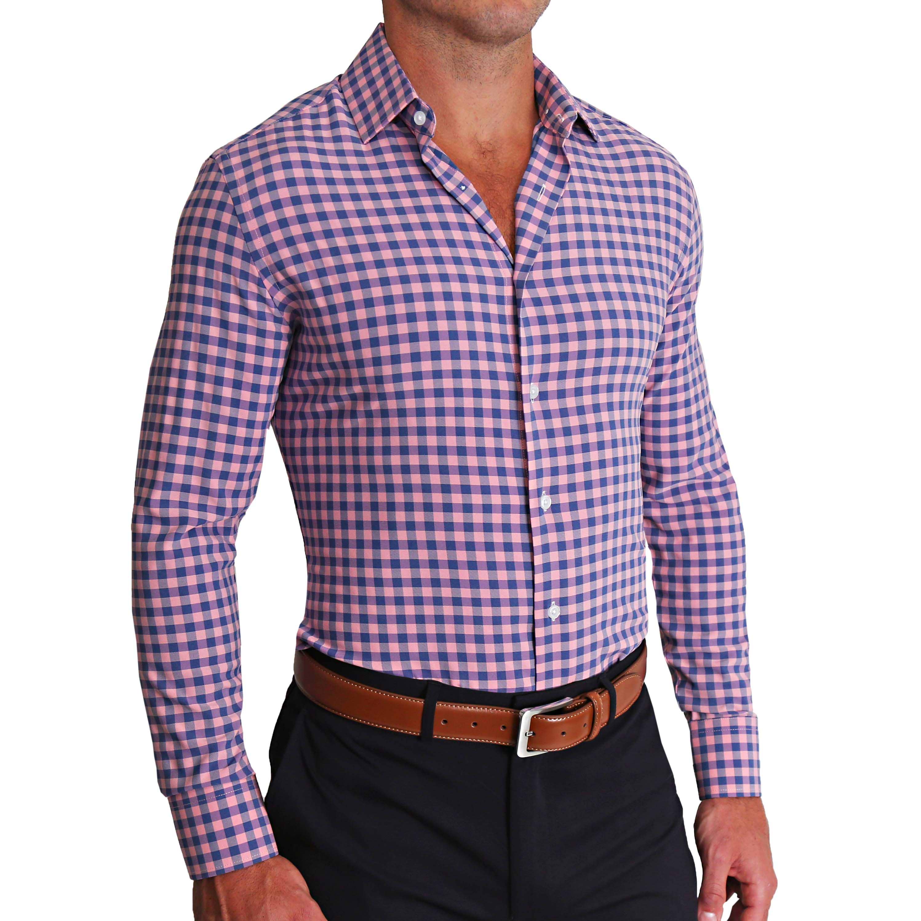 "The Rockefeller" Pink and Blue Check