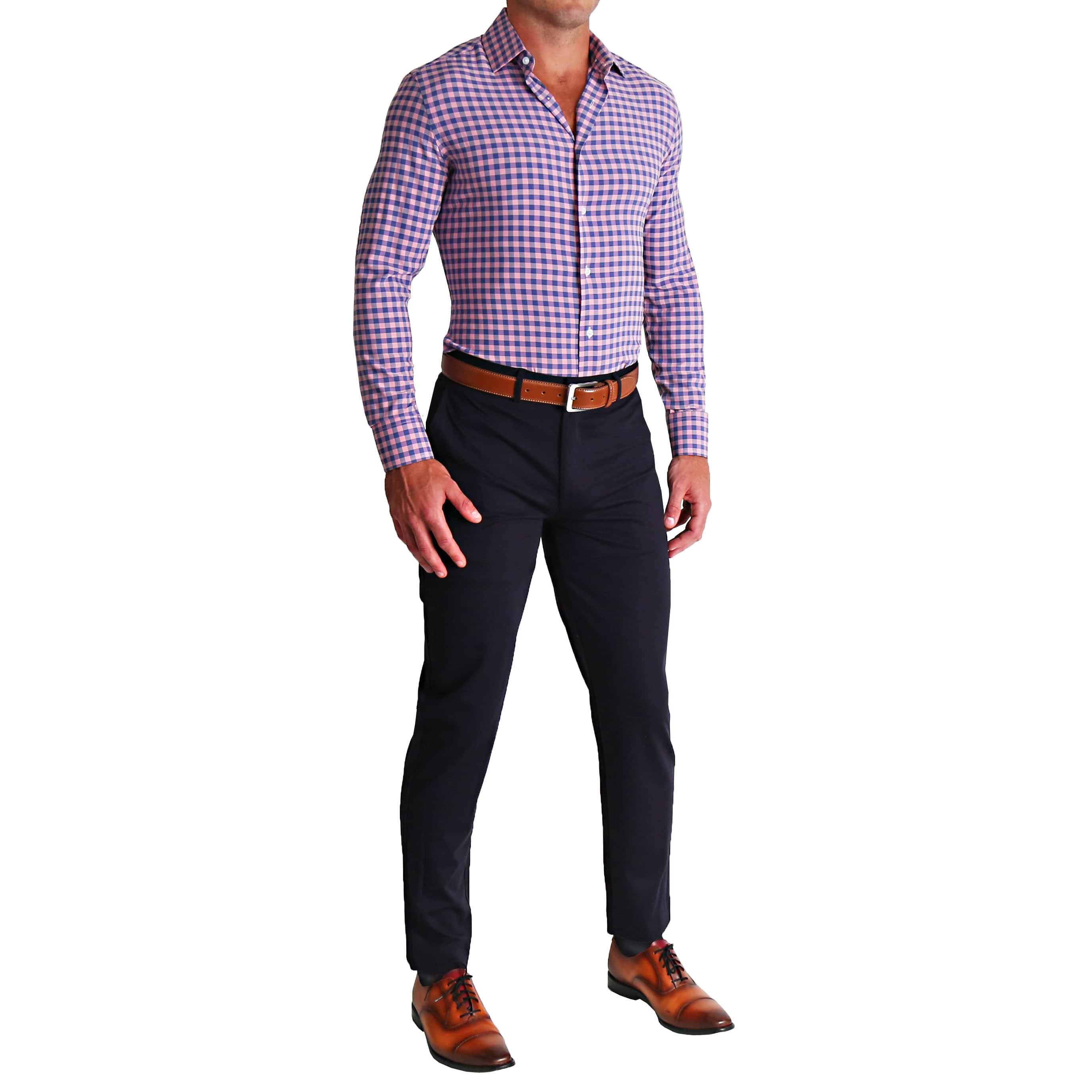 "The Rockefeller" Pink and Blue Check