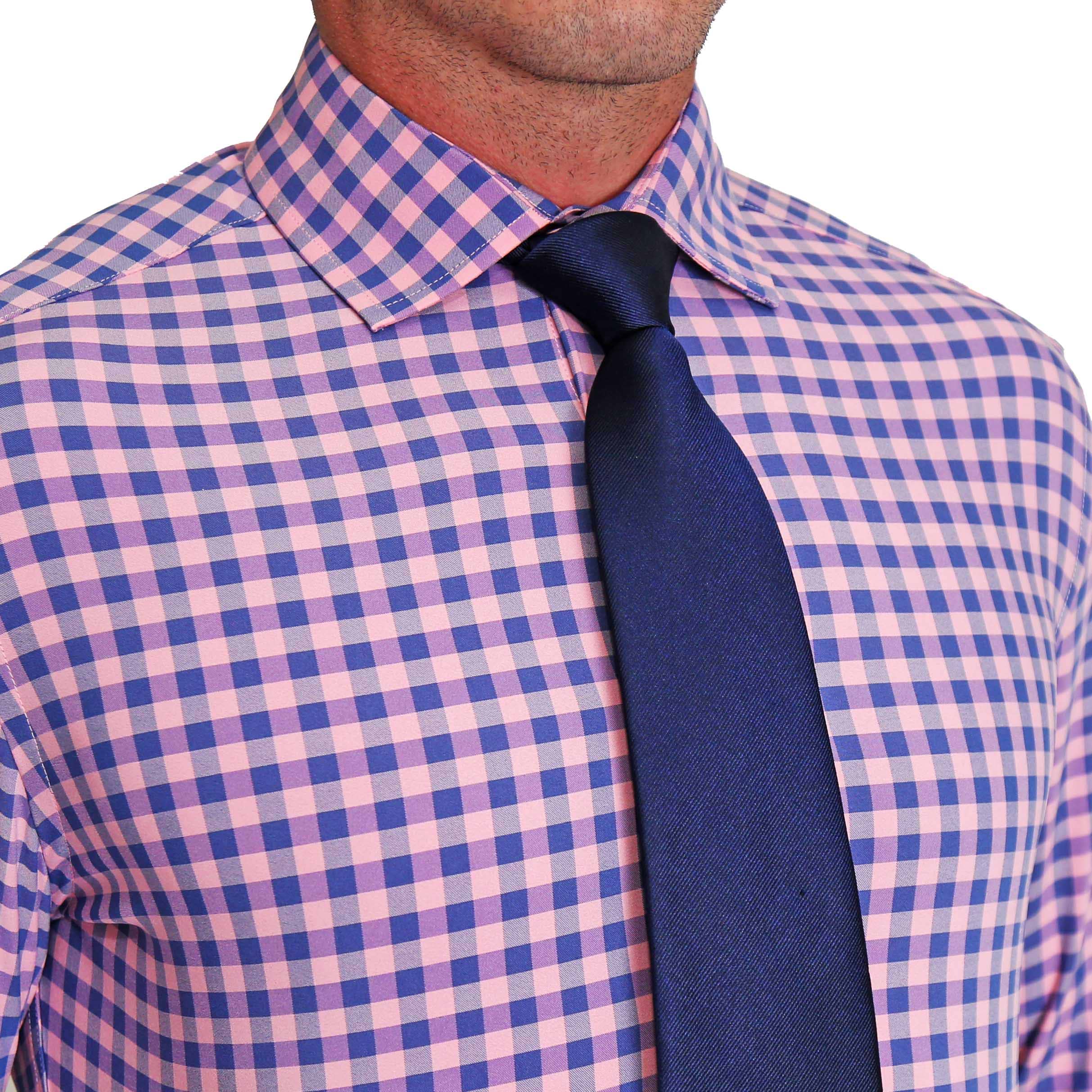 "The Rockefeller" Pink and Blue Check