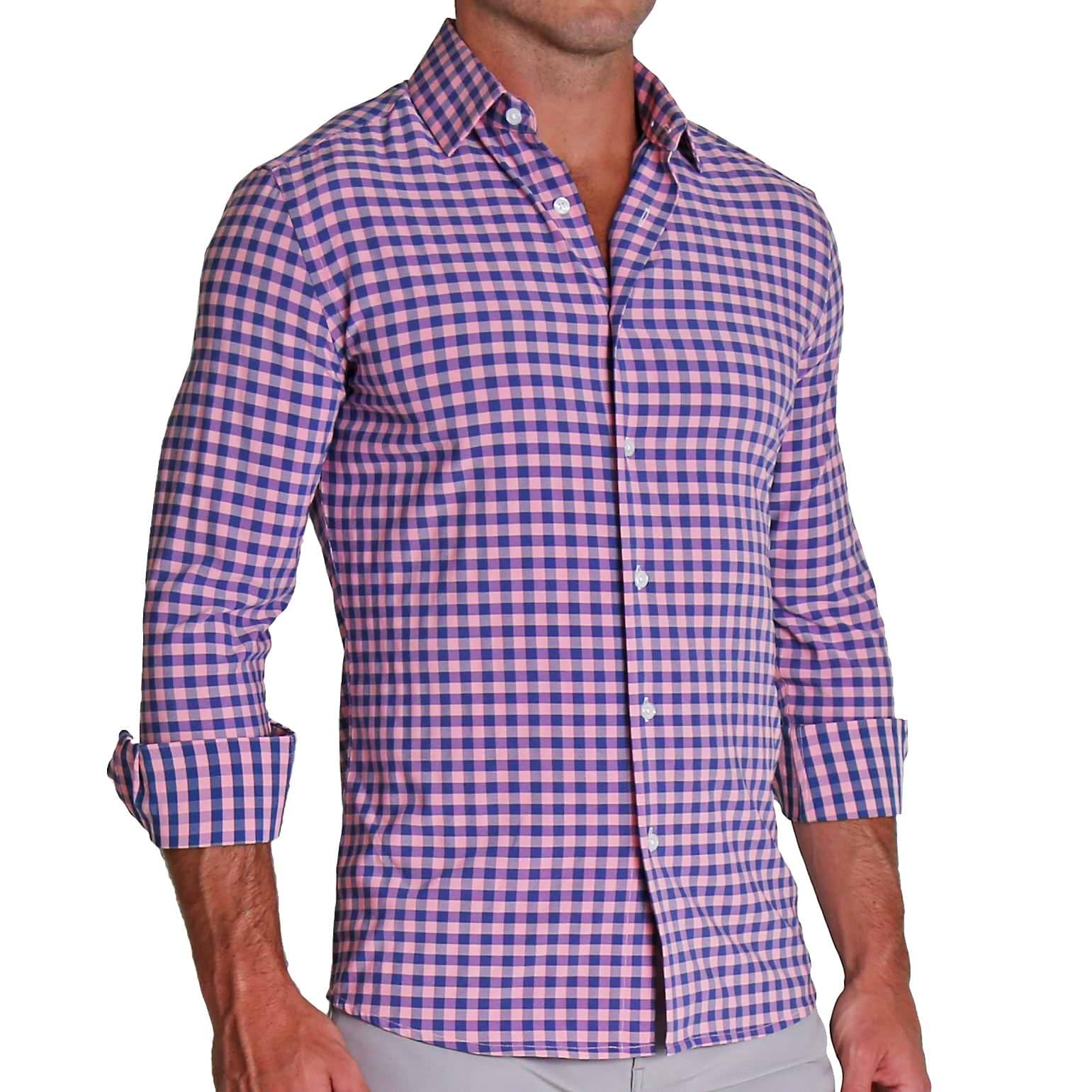 "The Rockefeller" Pink and Blue Check