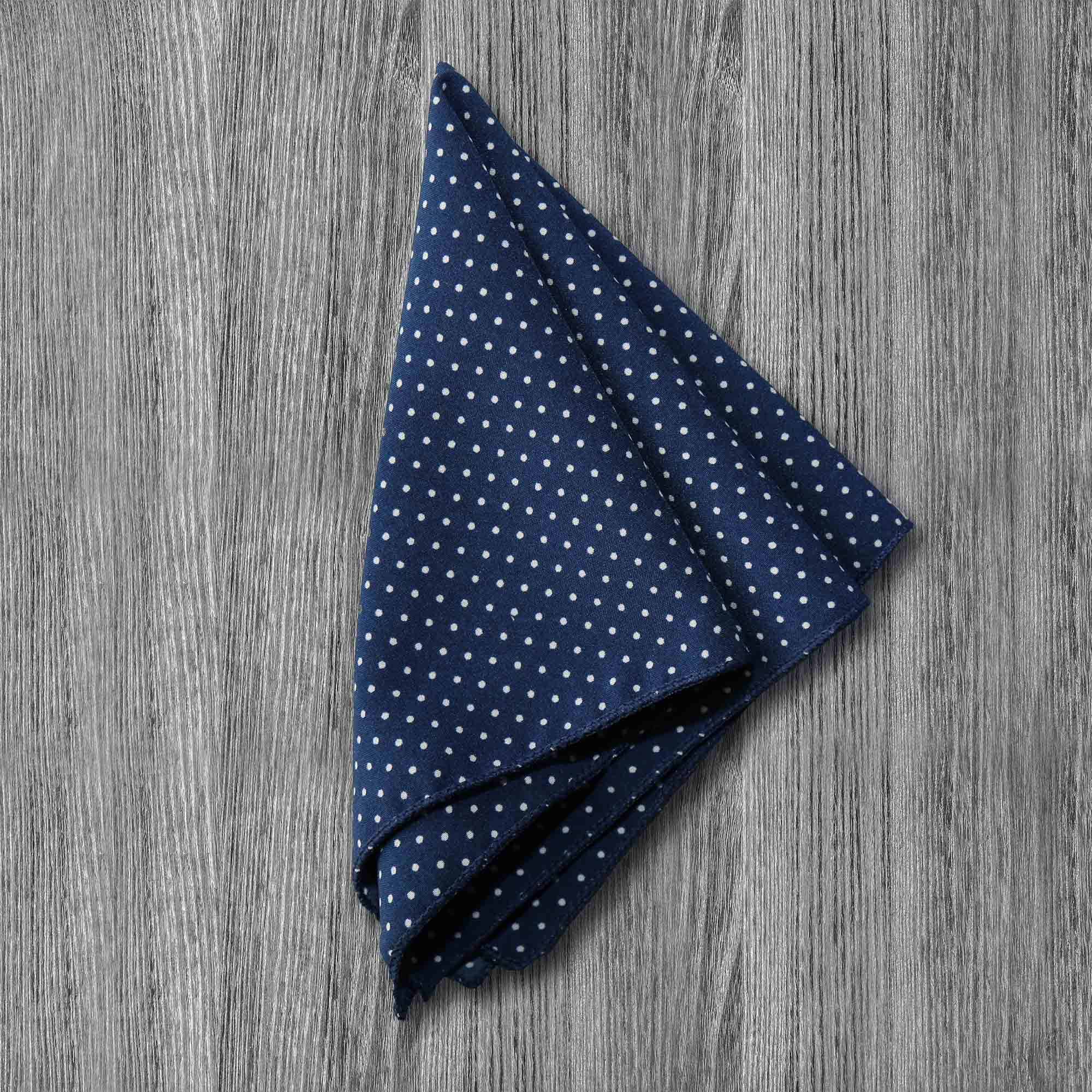 "The Boylston" Navy with White Polka Dots - Classic Fit