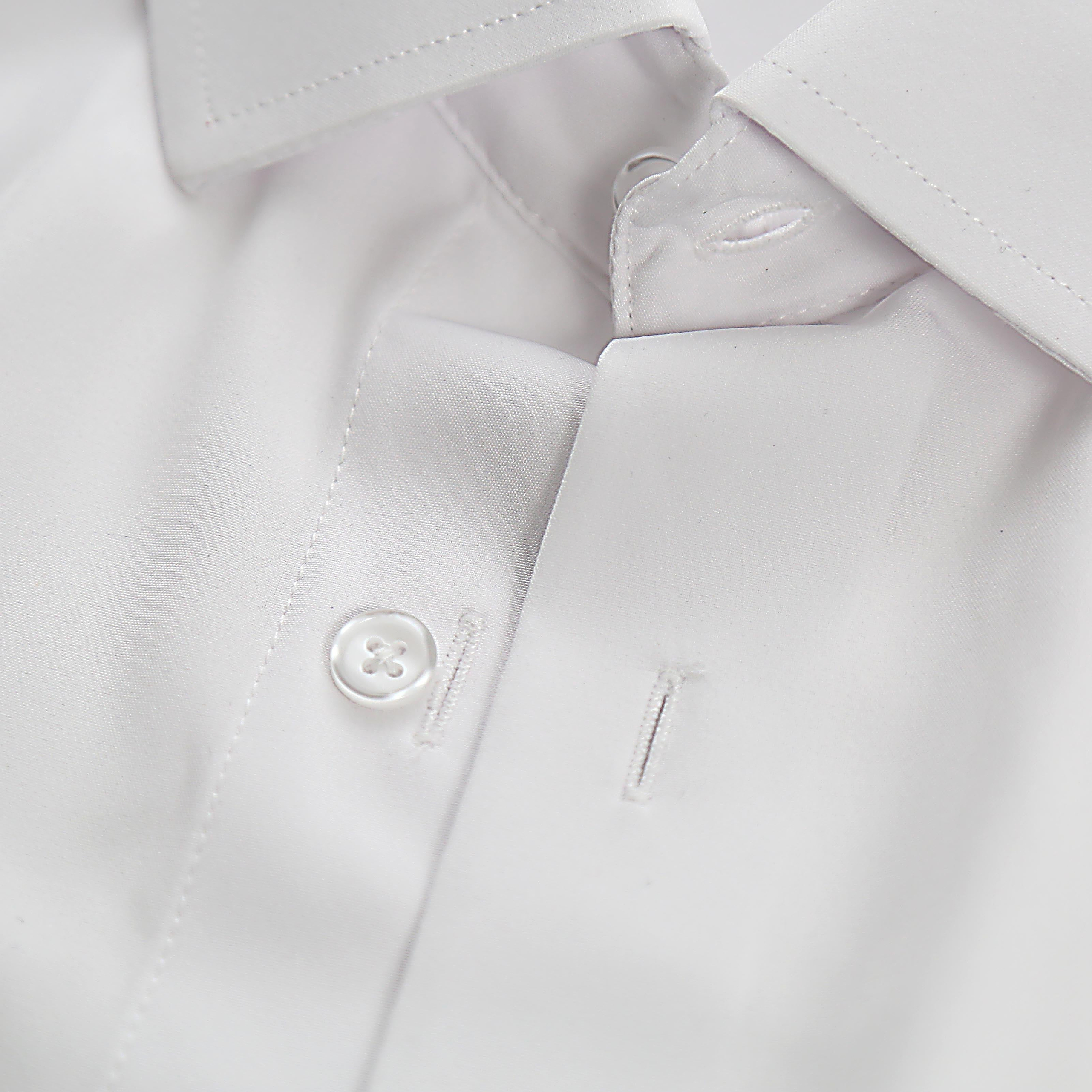 The Solid White Tuxedo Shirt - Made to Order