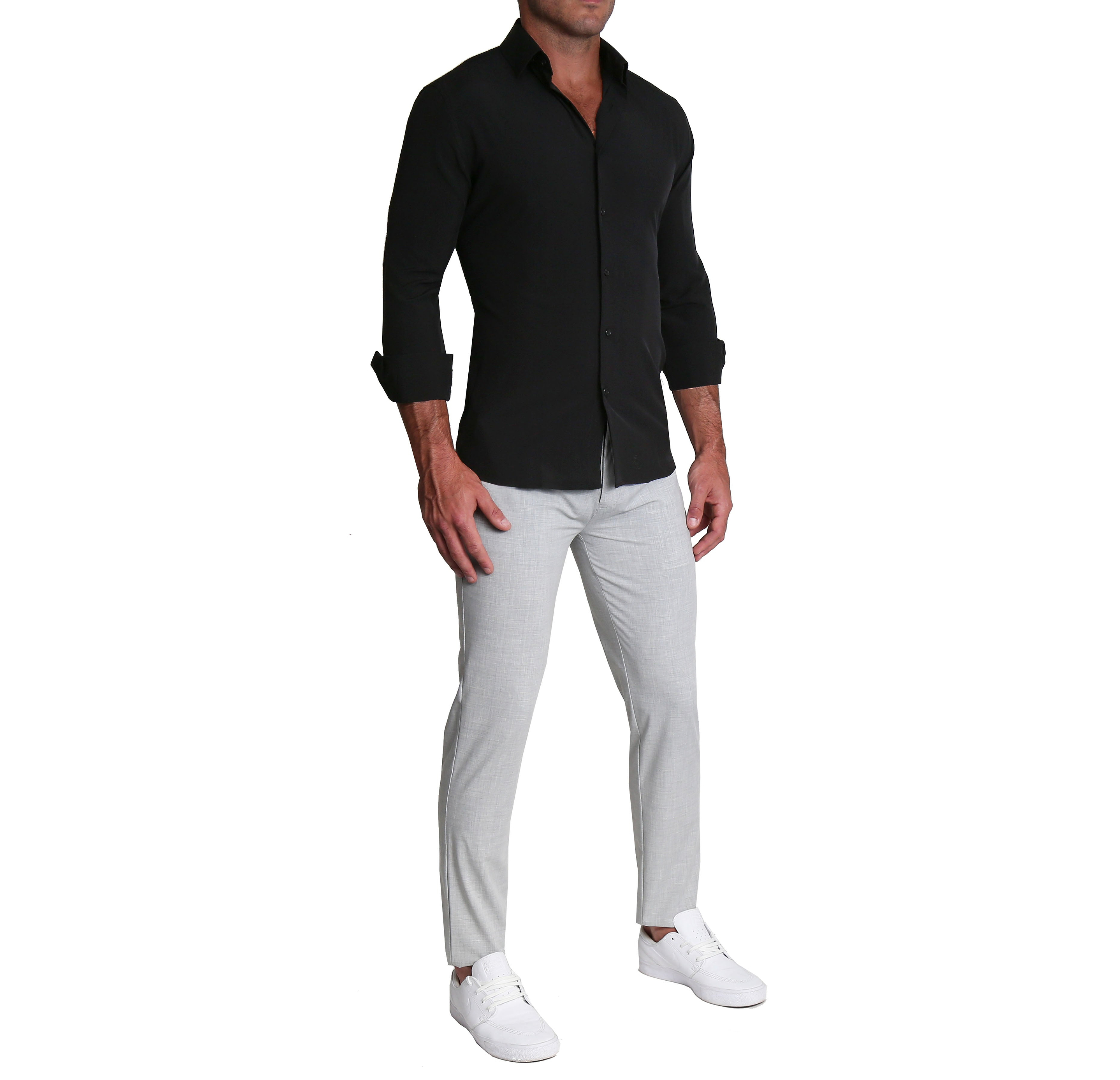 "The Von" Solid Black - Classic Fit